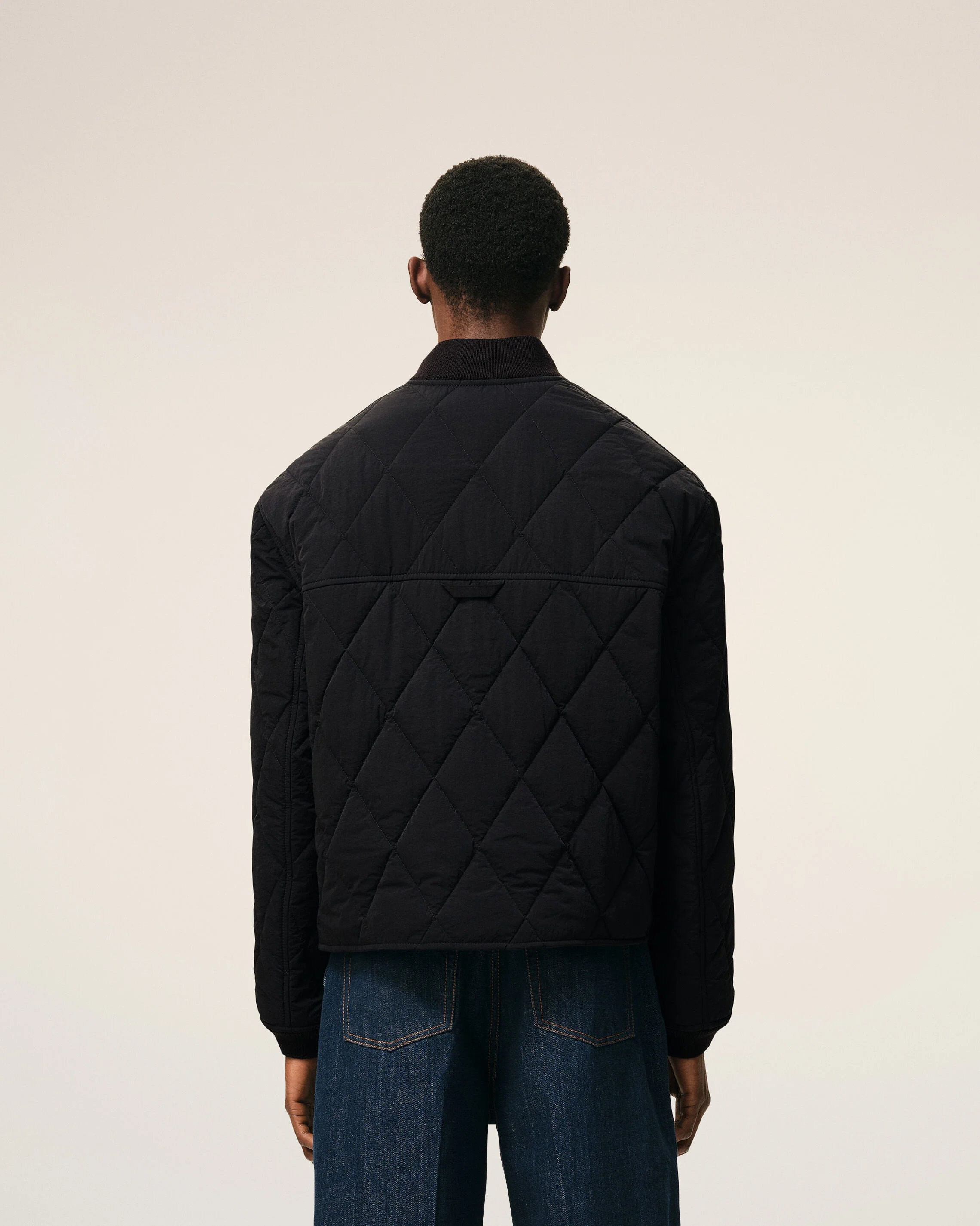 Veste Noire Rembourrée en Nylon - Image 5