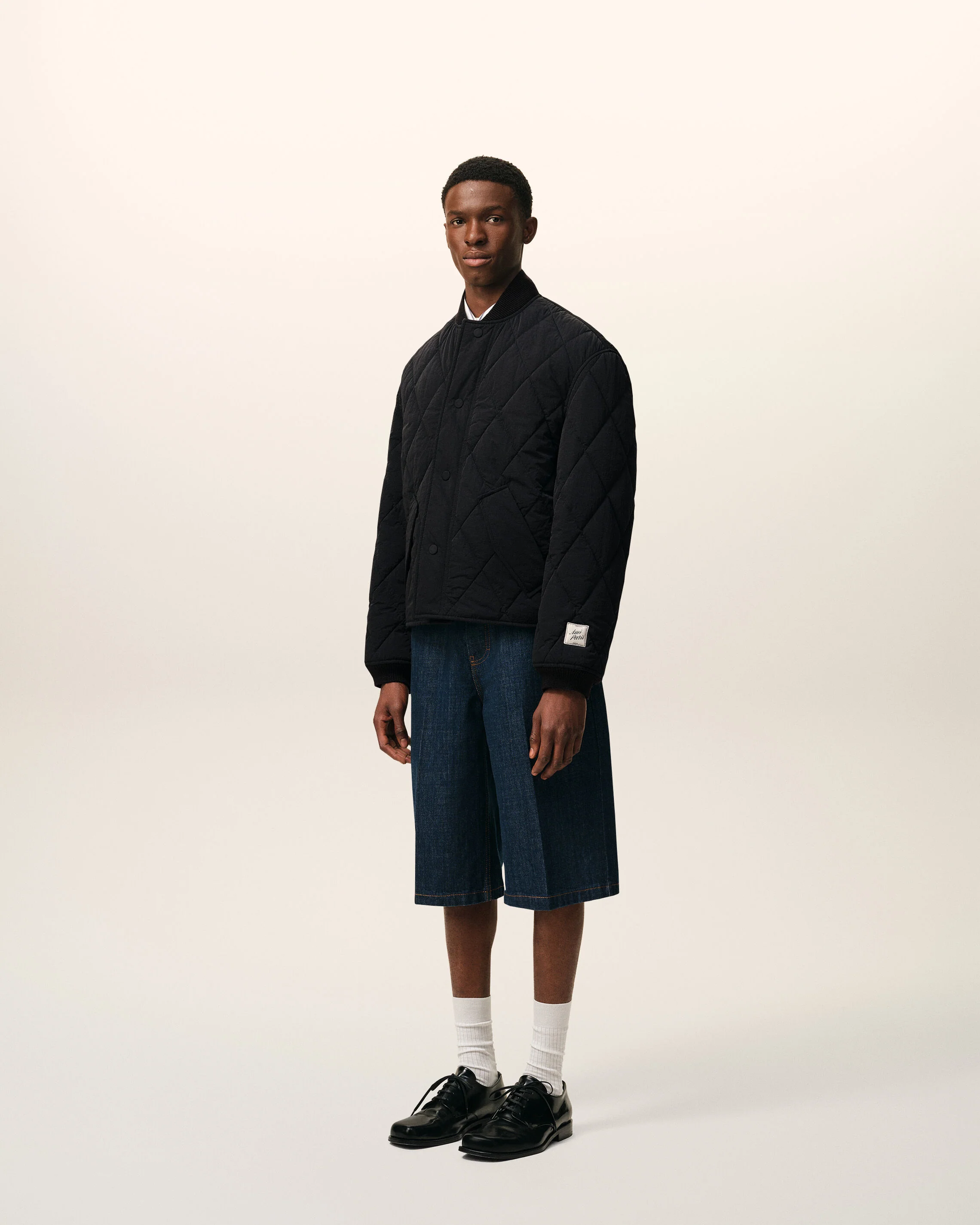 Veste Noire Rembourrée en Nylon - Image 6