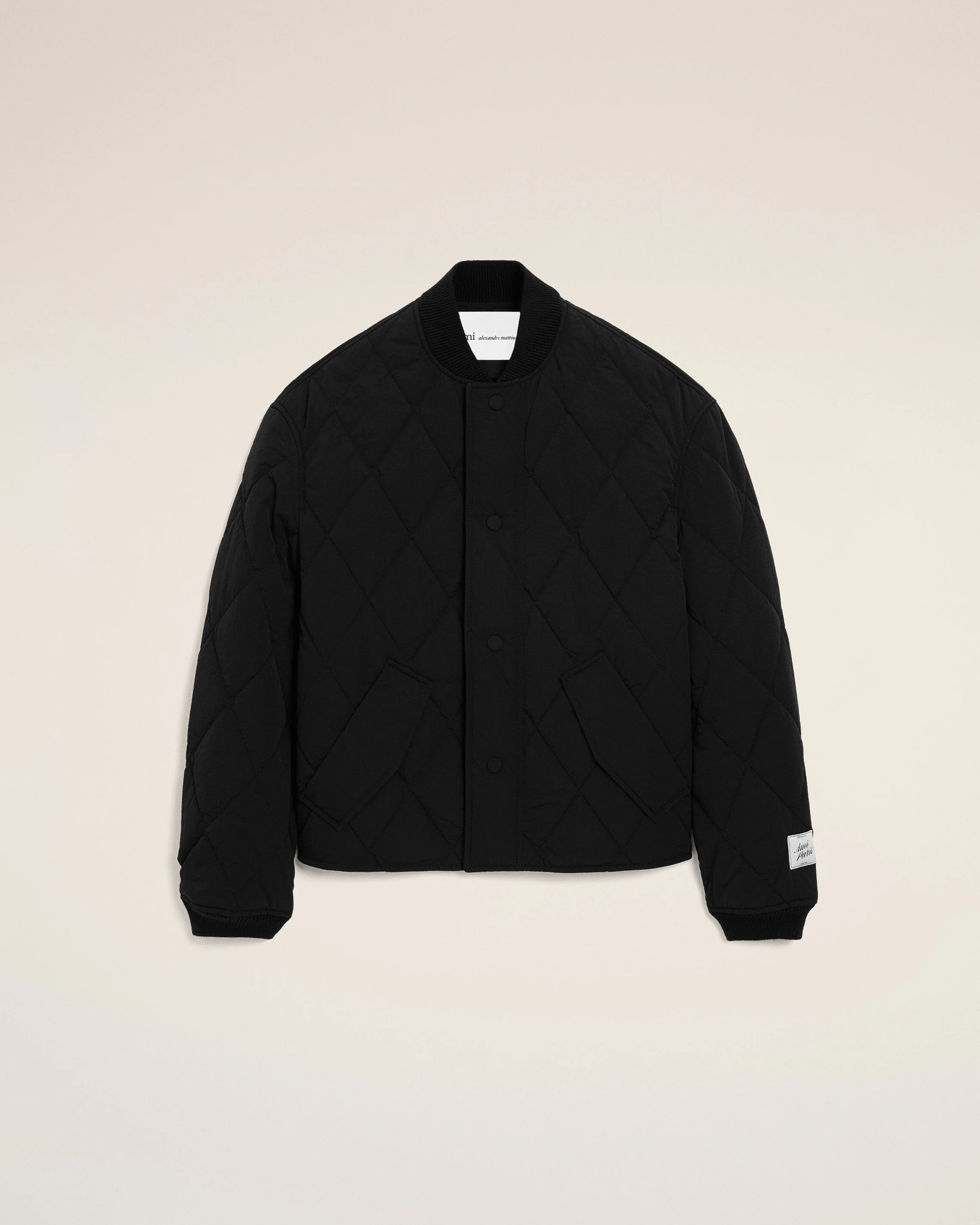 Veste Noire Rembourrée en Nylon - Image 7