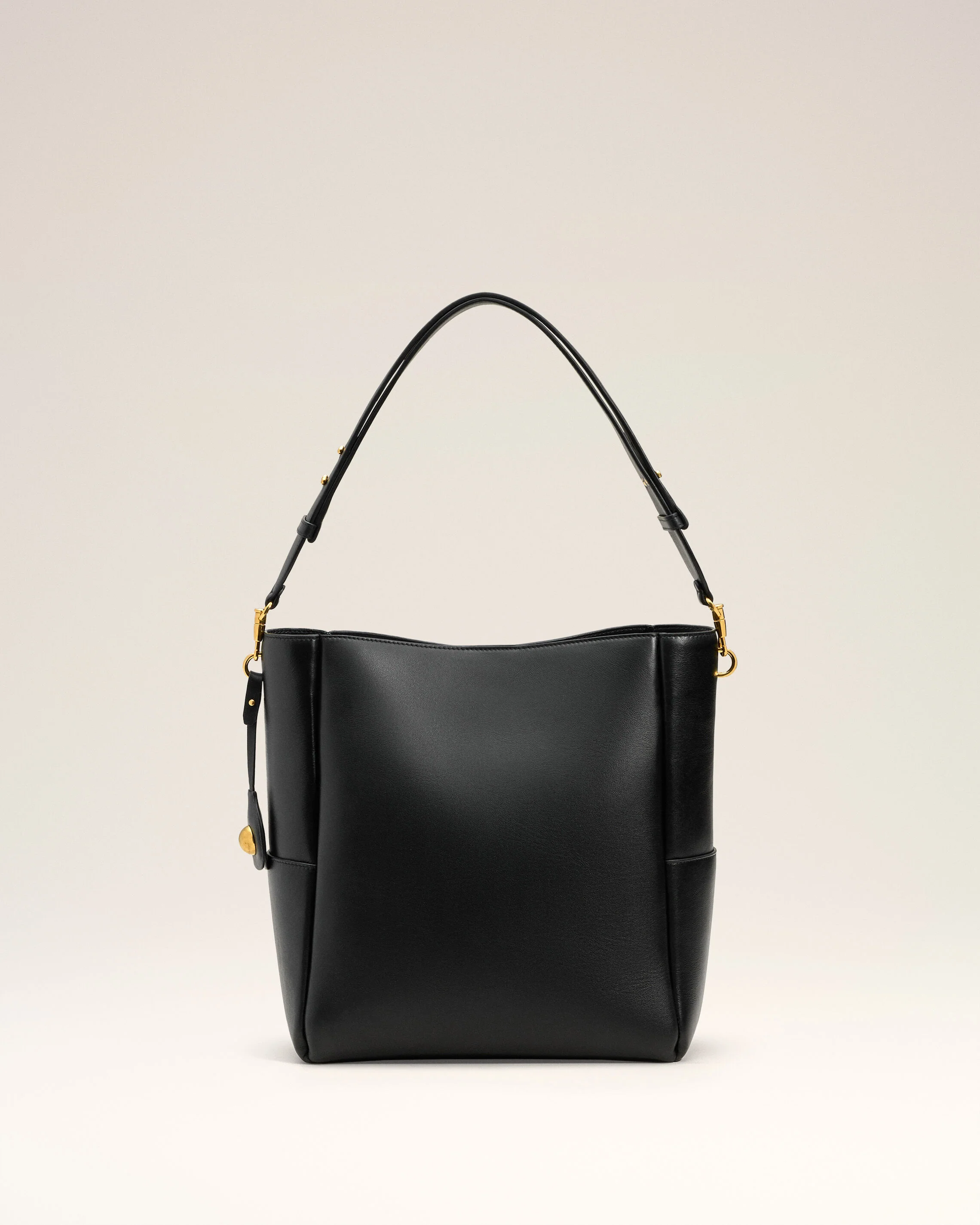 Sac Seau Noir Carrousel En Cuir Lisse - Image 8