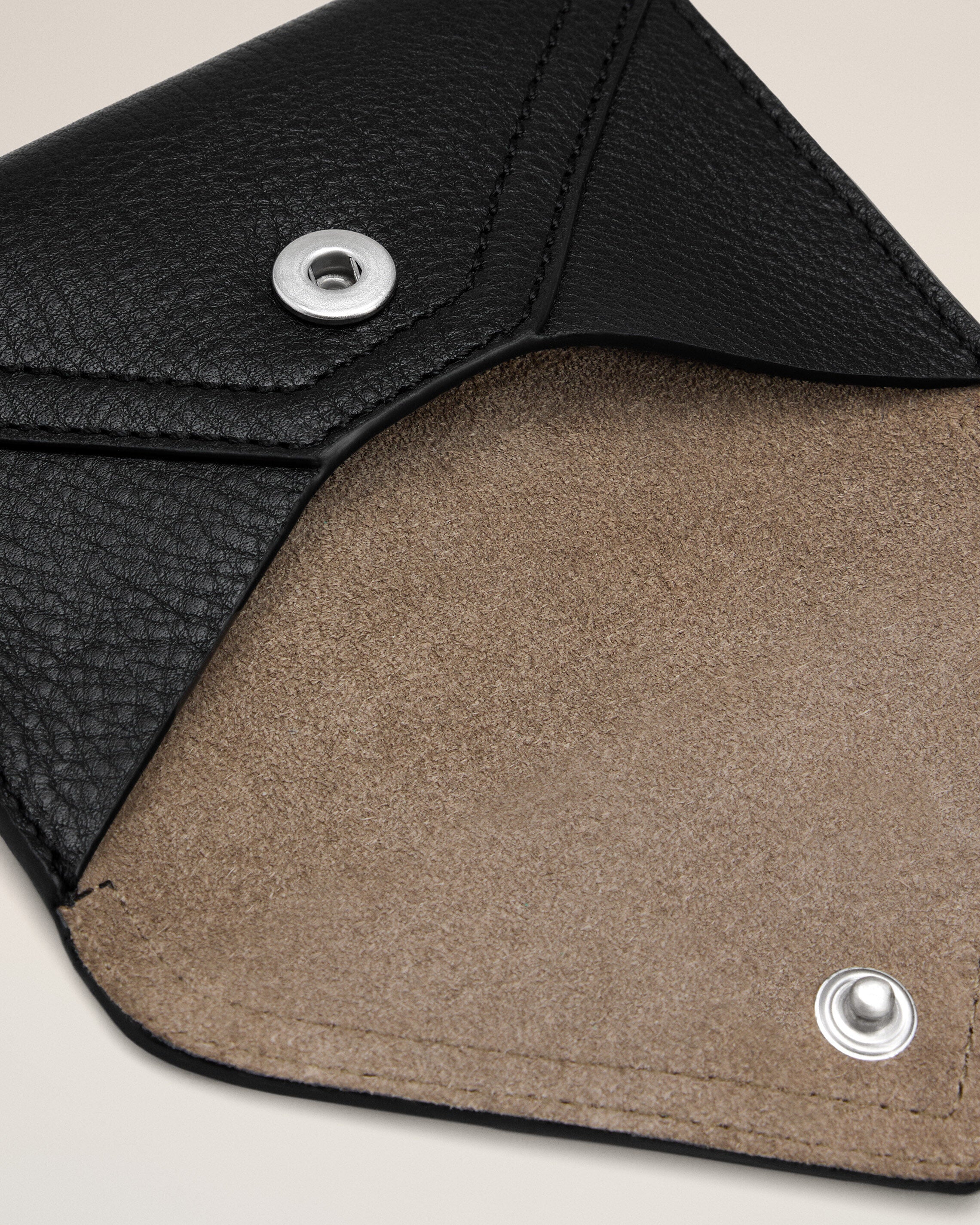 Porte-Cartes Enveloppe Etienne Noir en Cuir De Taurillon - Image 3