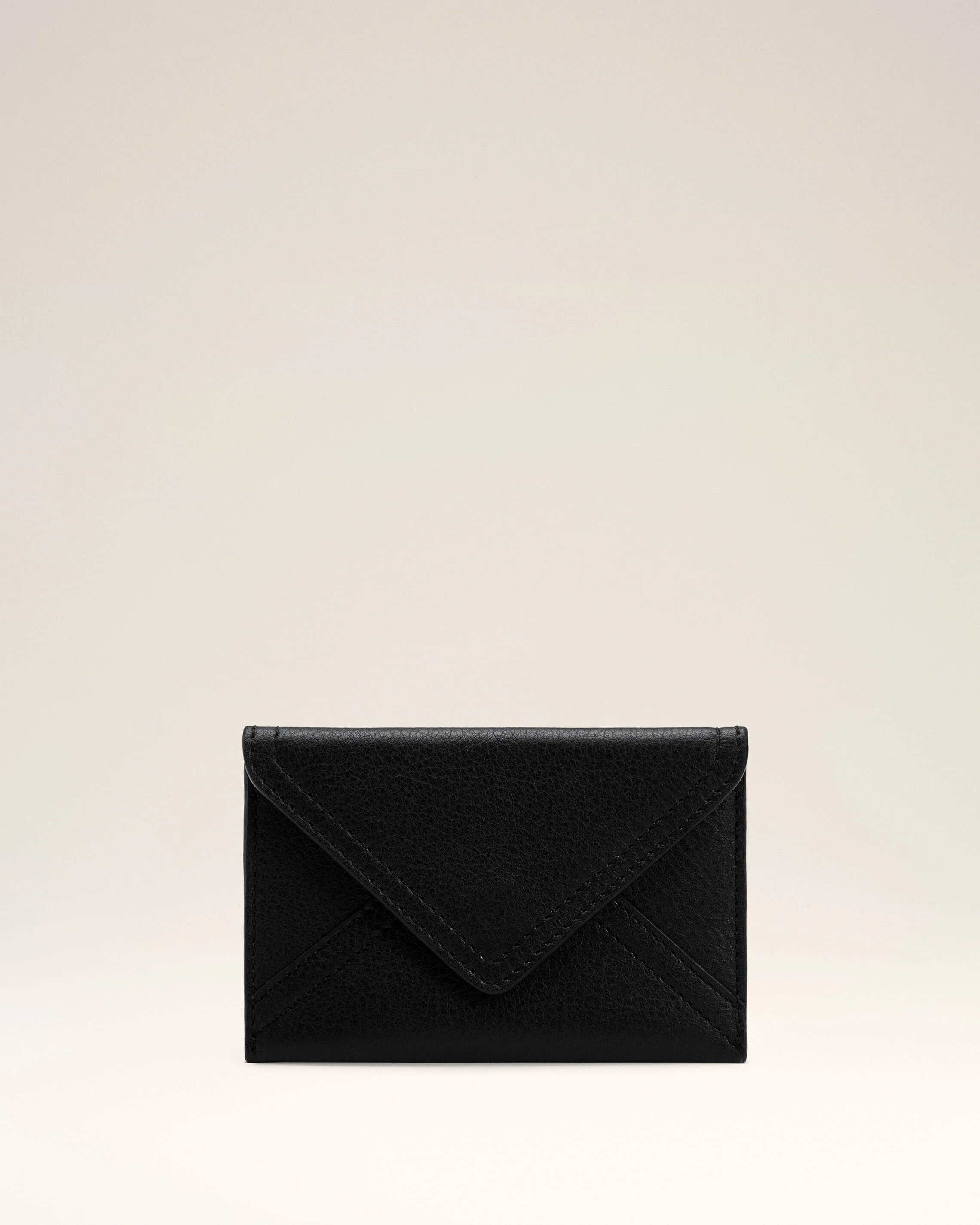 Porte-Cartes Enveloppe Etienne Noir en Cuir De Taurillon - Image 4