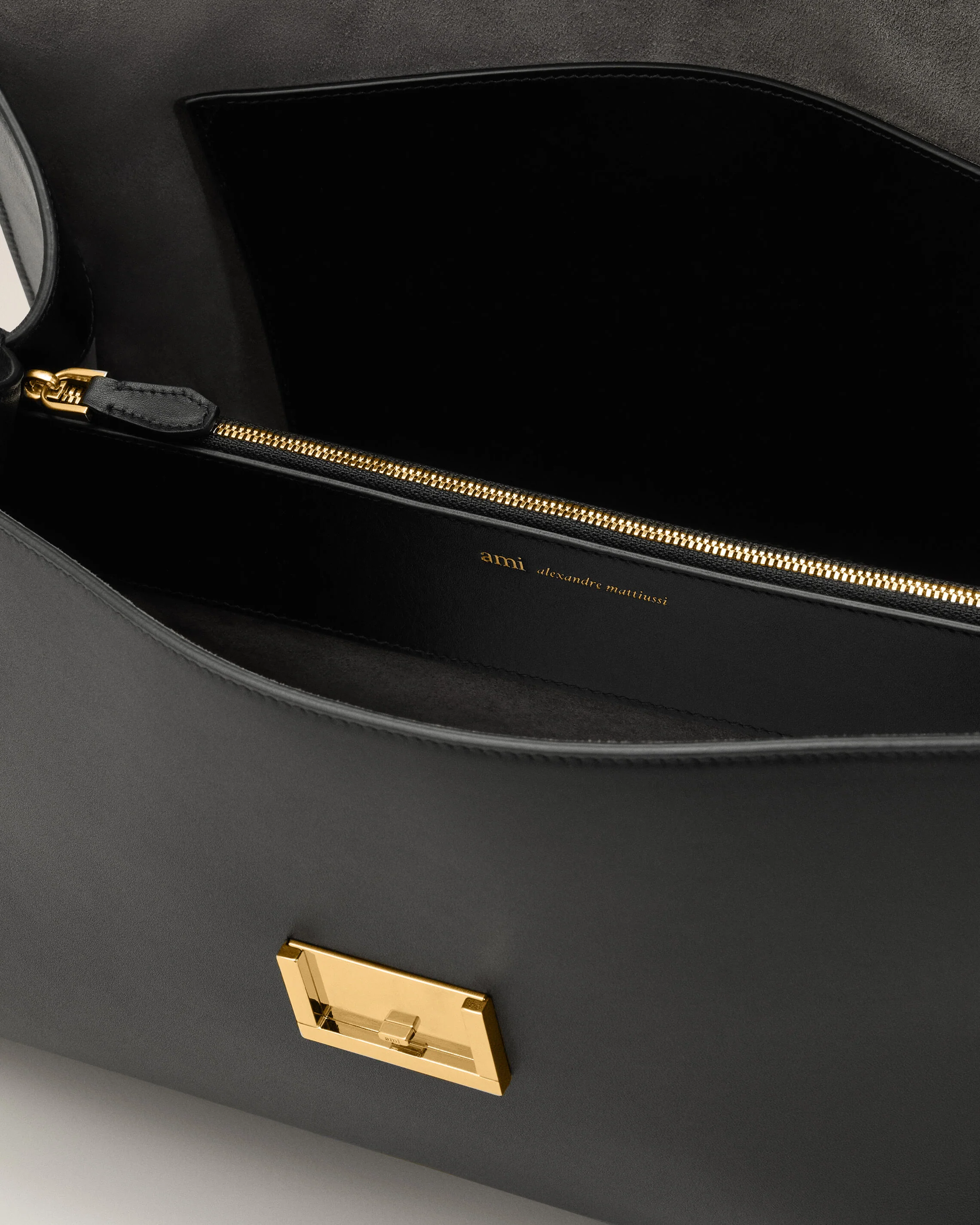 Sac Mimi Noir en Cuir veau - Image 13