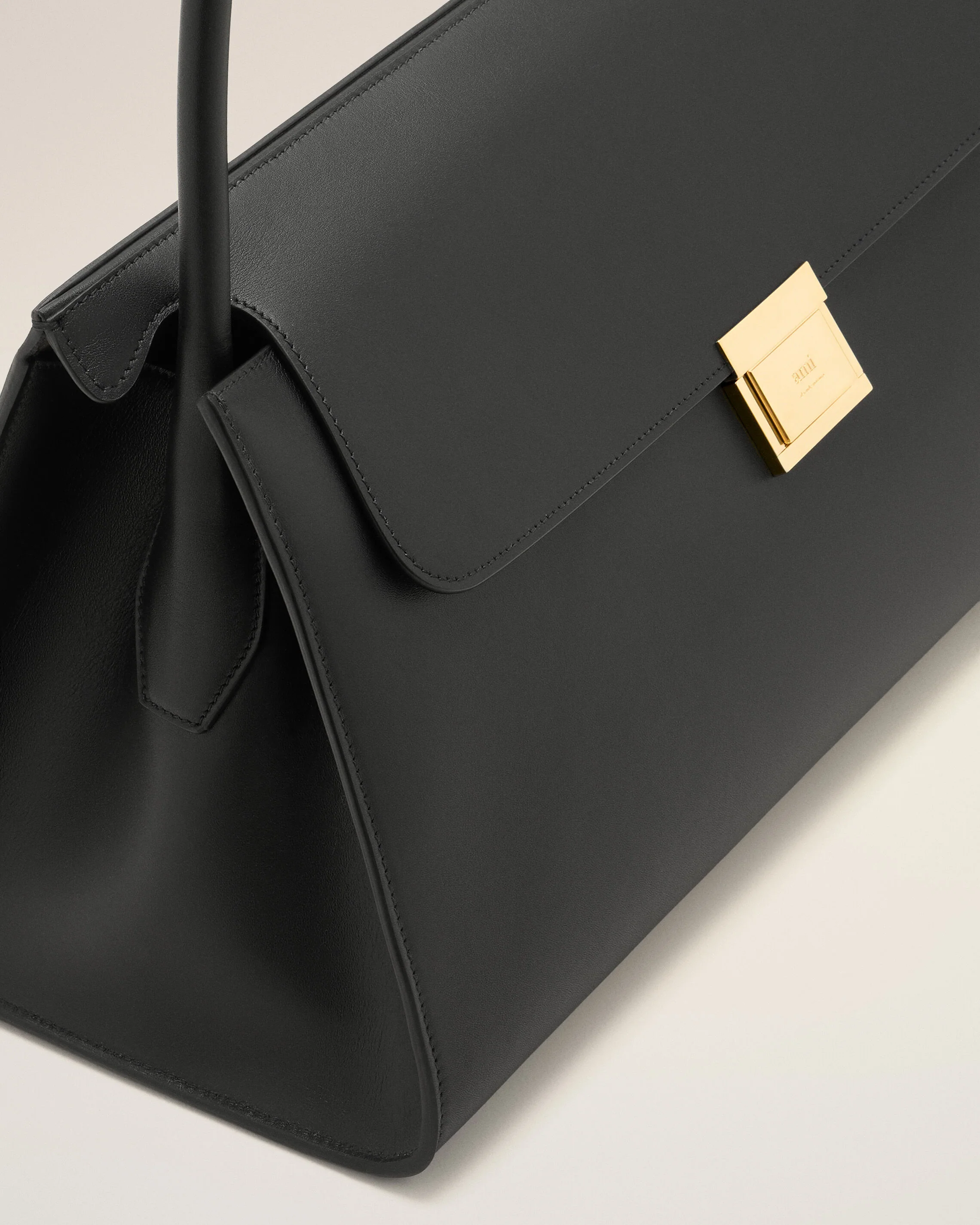 Sac Mimi Noir en Cuir veau - Image 5