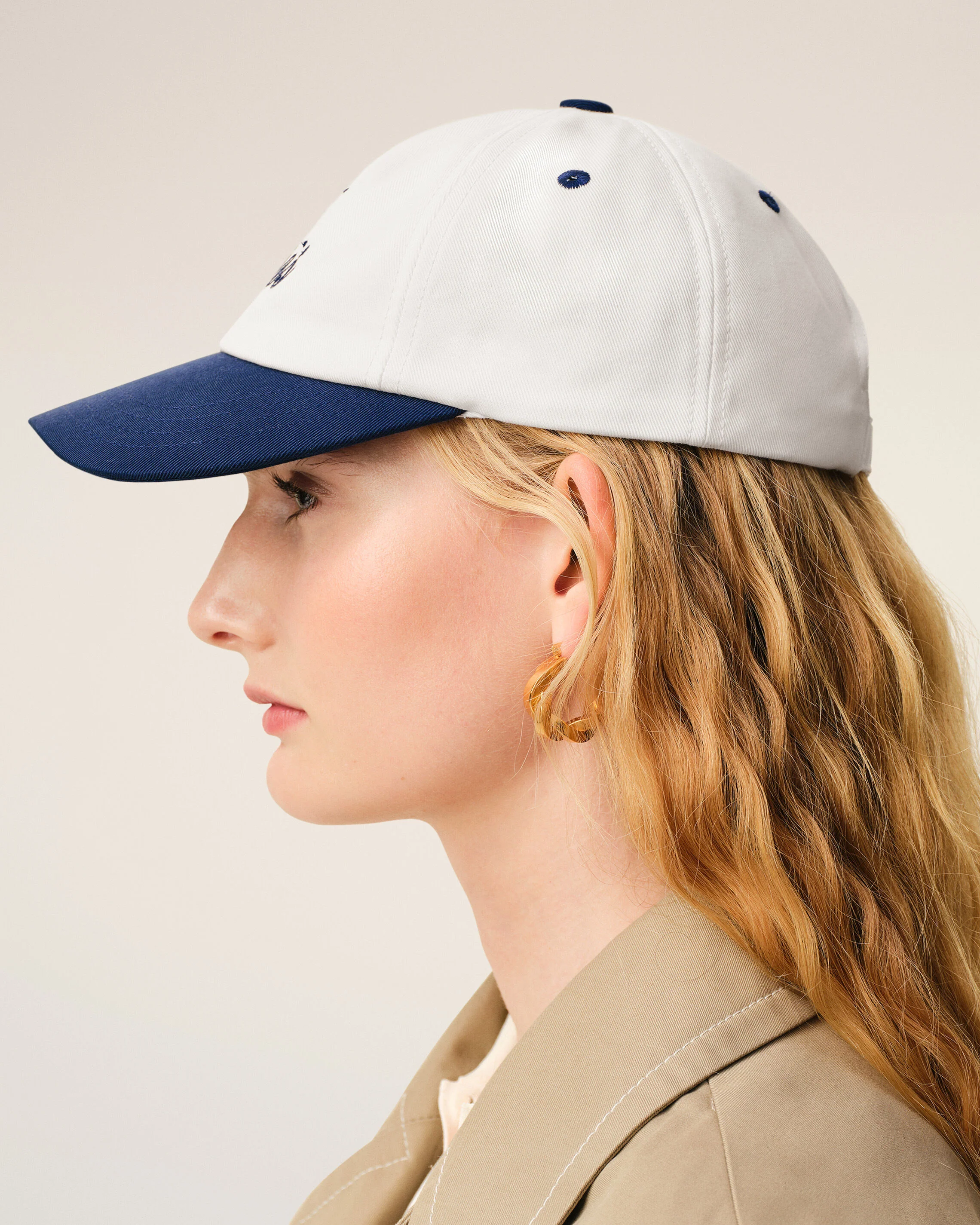 Casquette Bicolore Bleue Et Blanche Ami Paris en Coton - Image 11