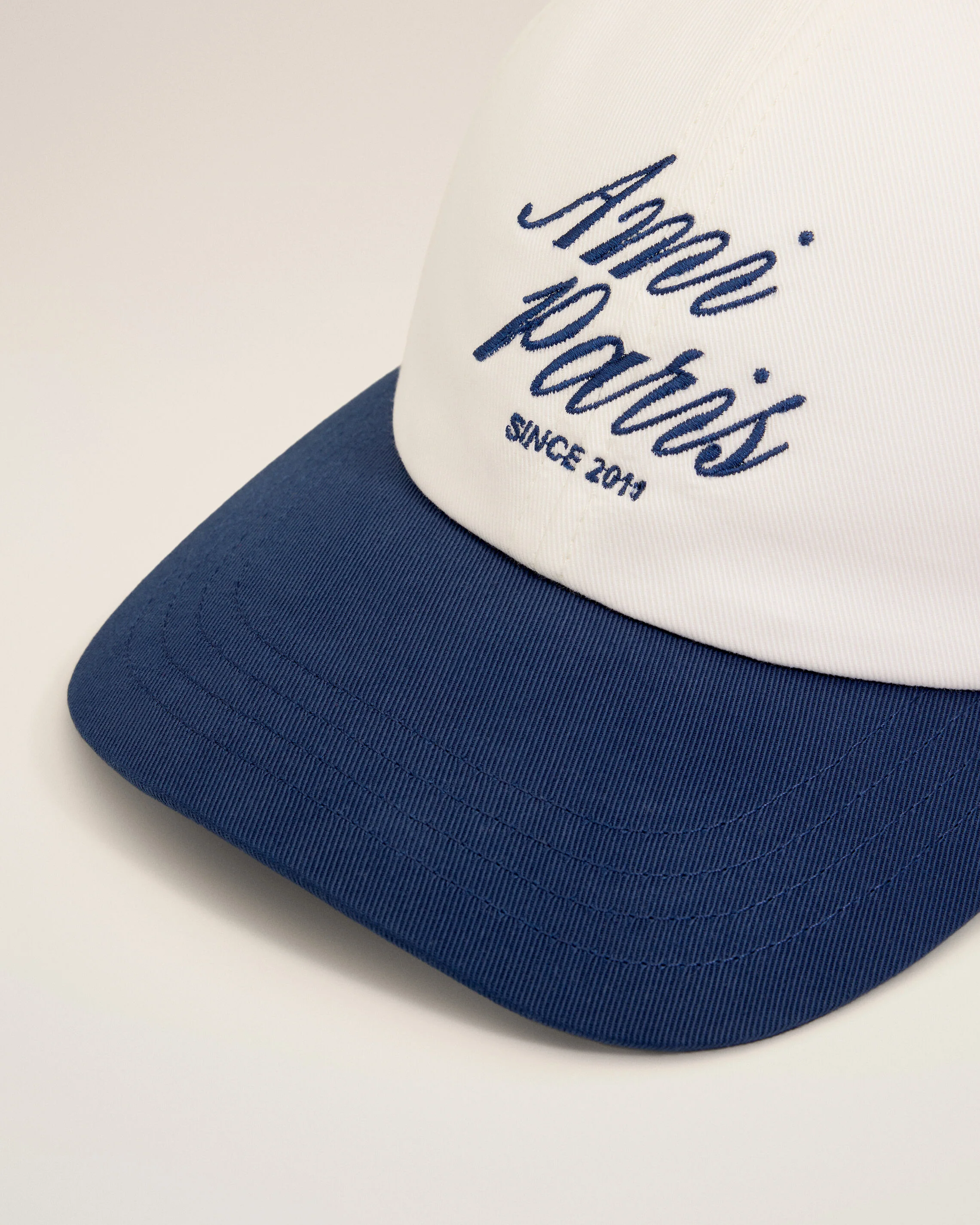 Casquette Bicolore Bleue Et Blanche Ami Paris en Coton - Image 3
