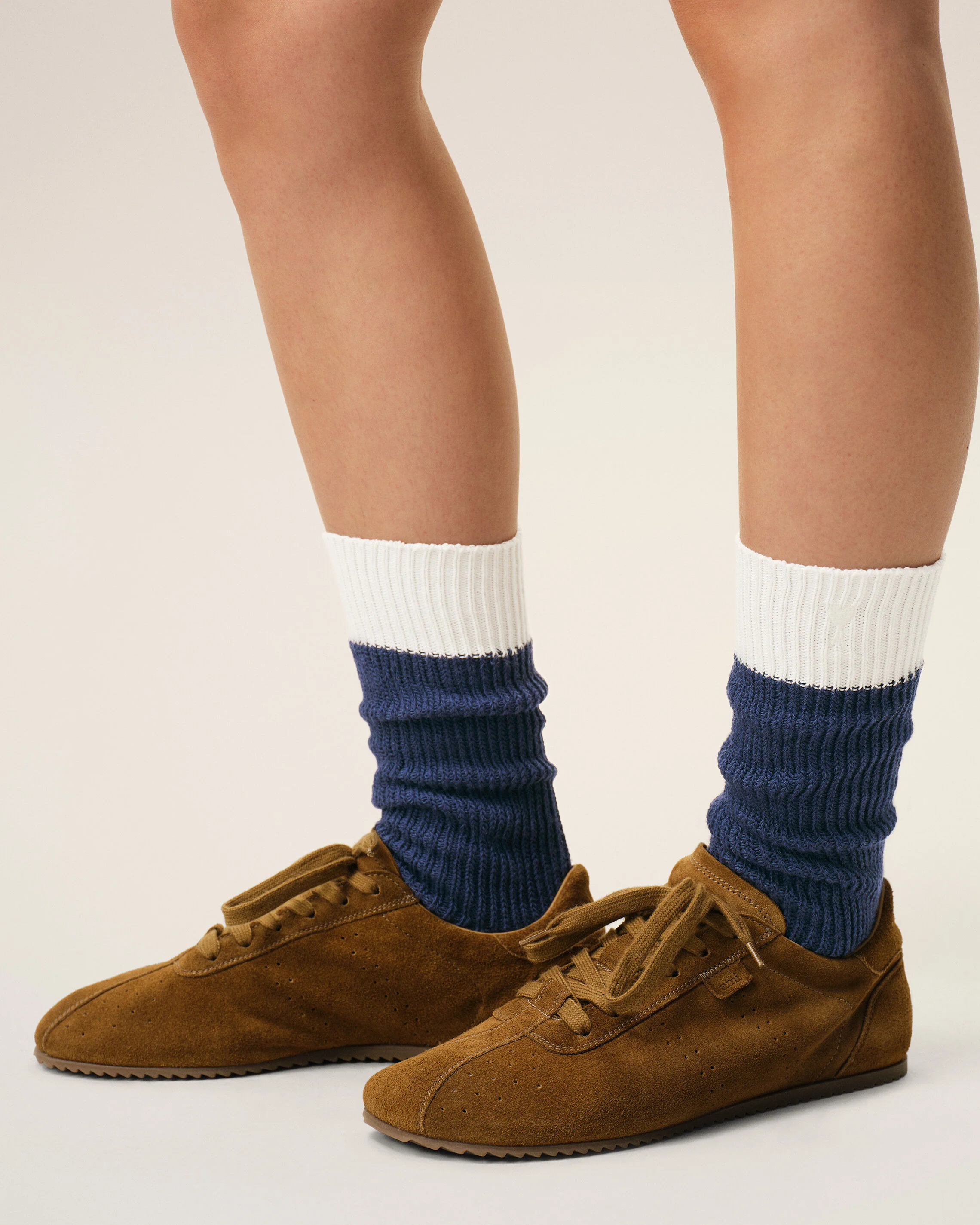 Chaussettes Bleues Et Blanches en Coton - Image 5