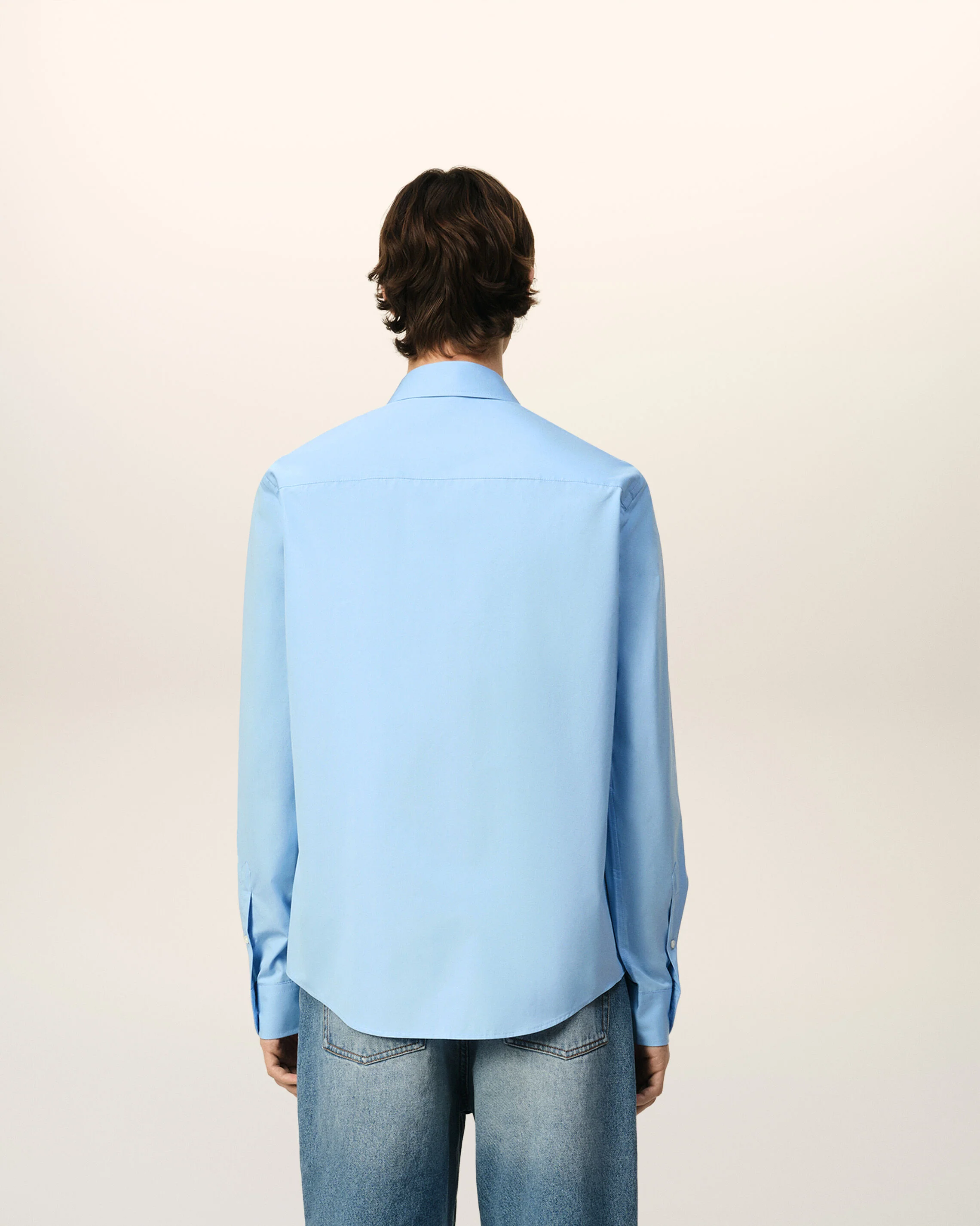 Chemise Classique Bleue Ami de Coeur En Coton - Image 5