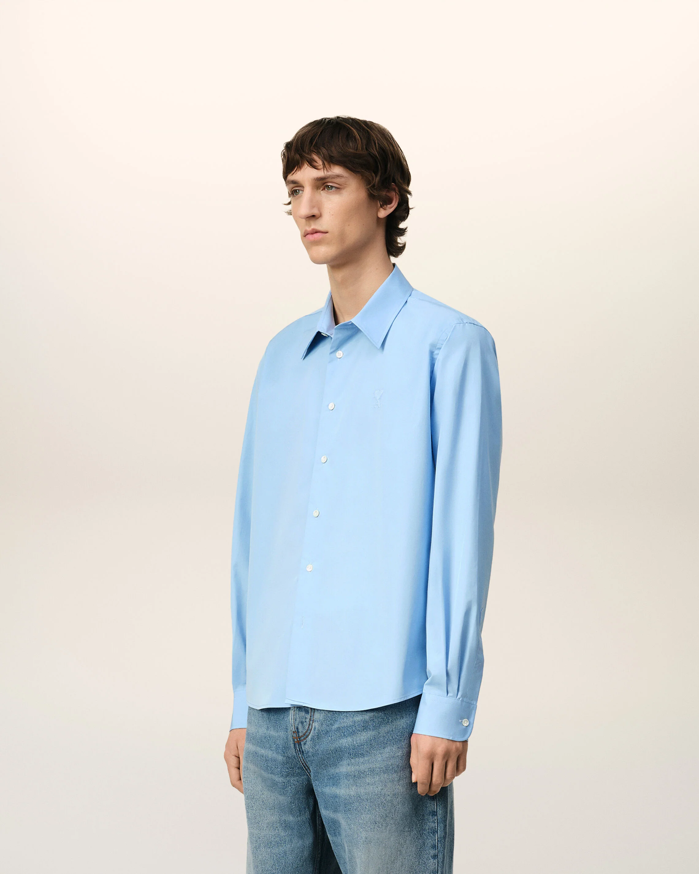 Chemise Classique Bleue Ami de Coeur En Coton - Image 6
