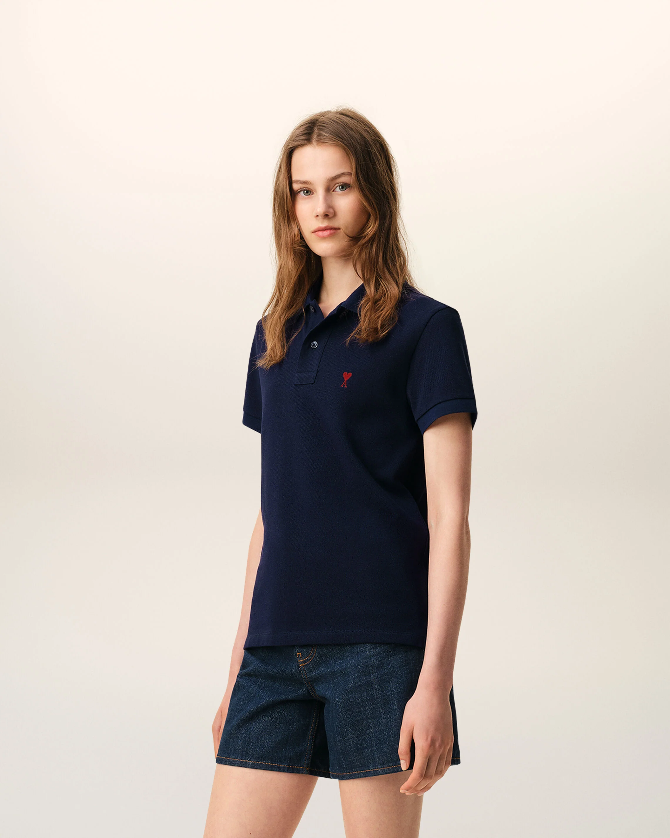 Polo bleu en coton Ami de Coeur - Image 12