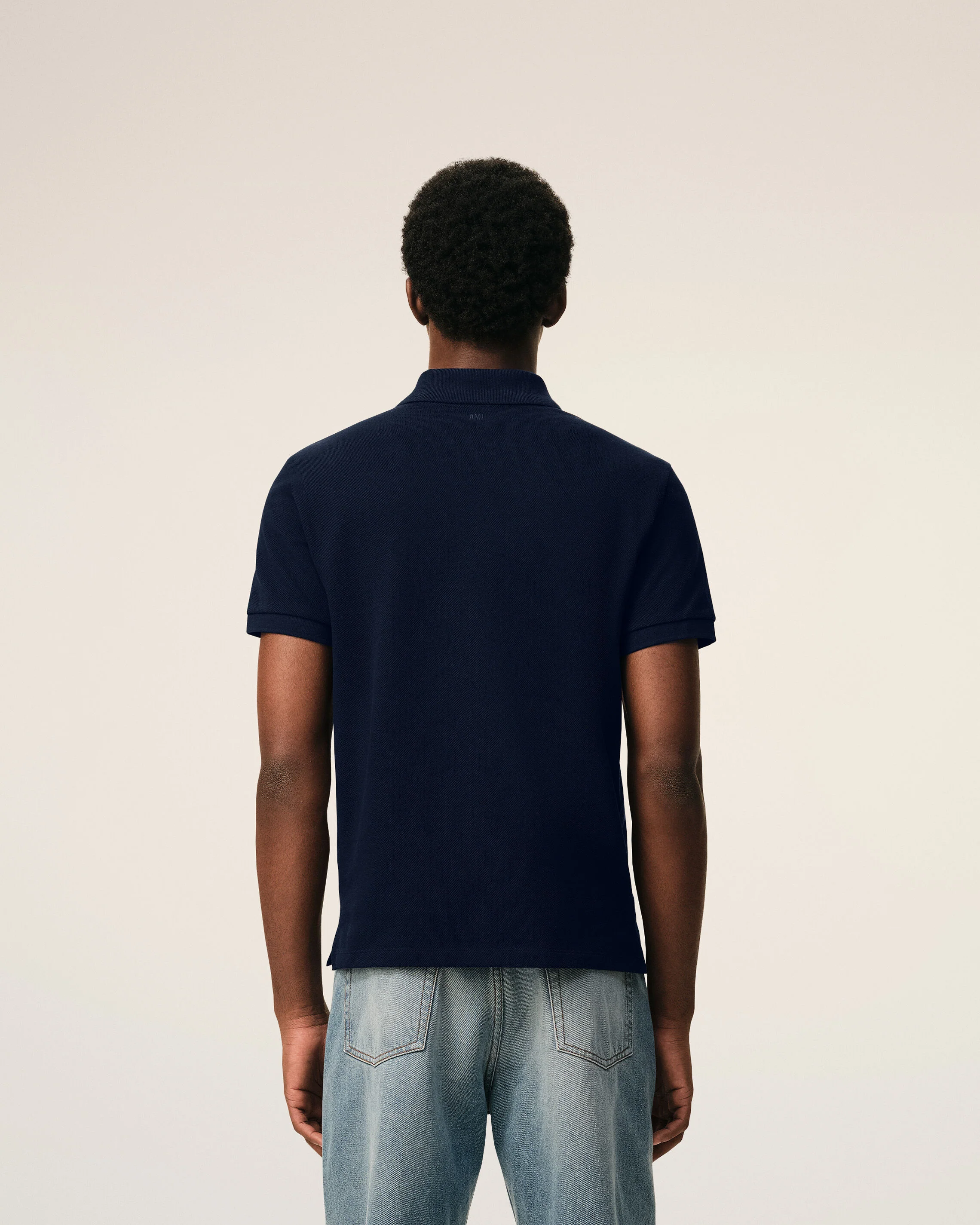 Polo bleu en coton Ami de Coeur - Image 5