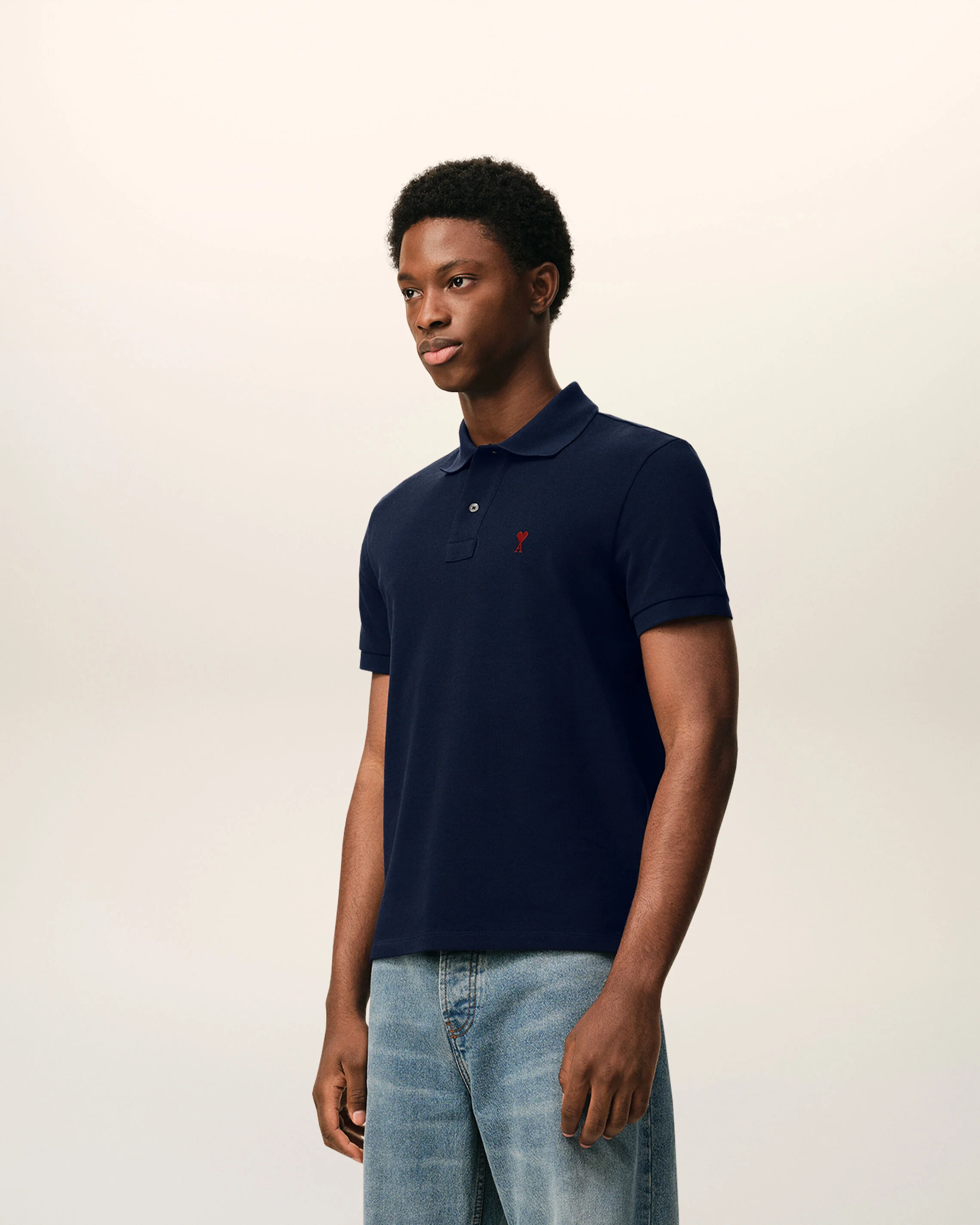 Polo bleu en coton Ami de Coeur - Image 6