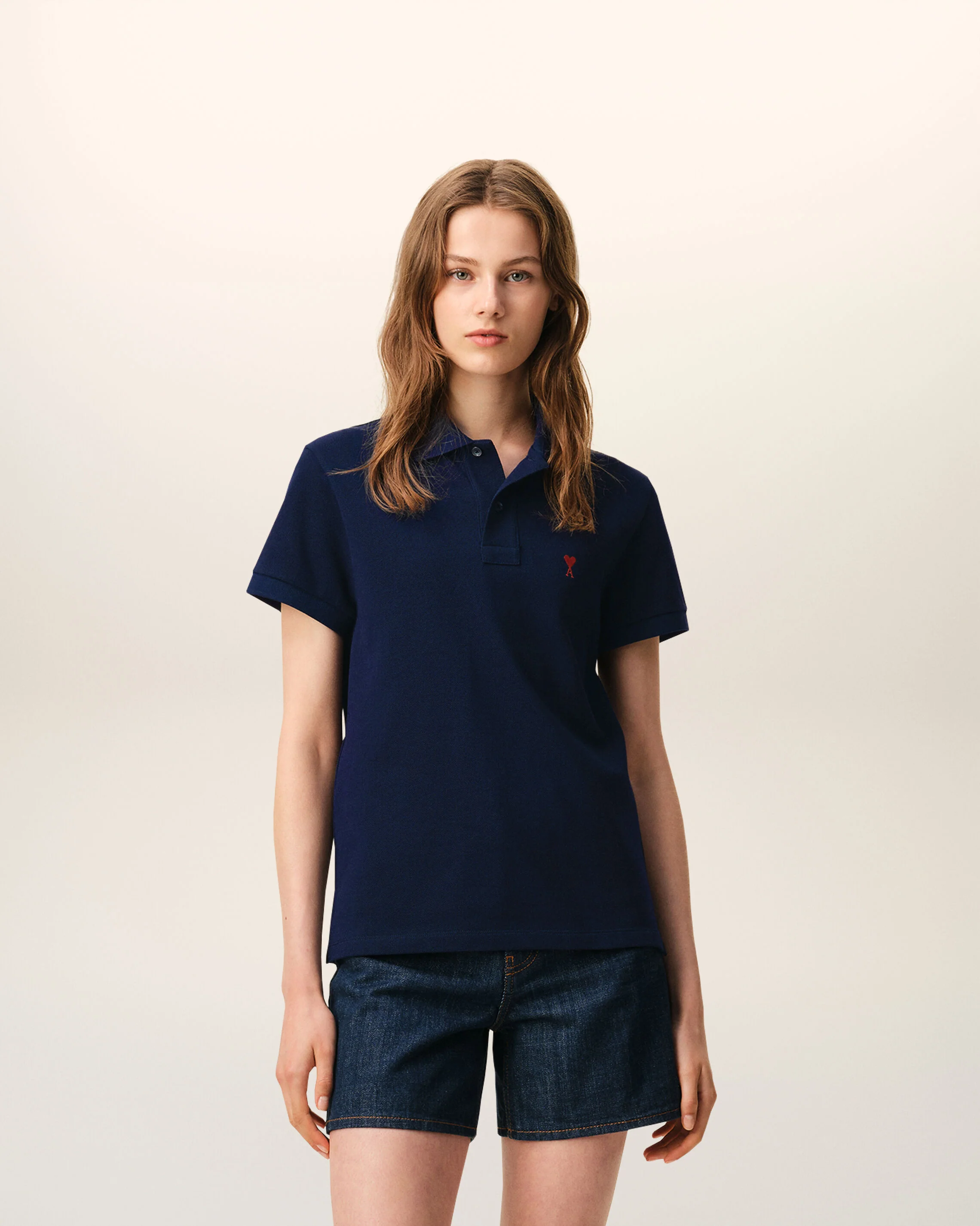 Polo bleu en coton Ami de Coeur - Image 8