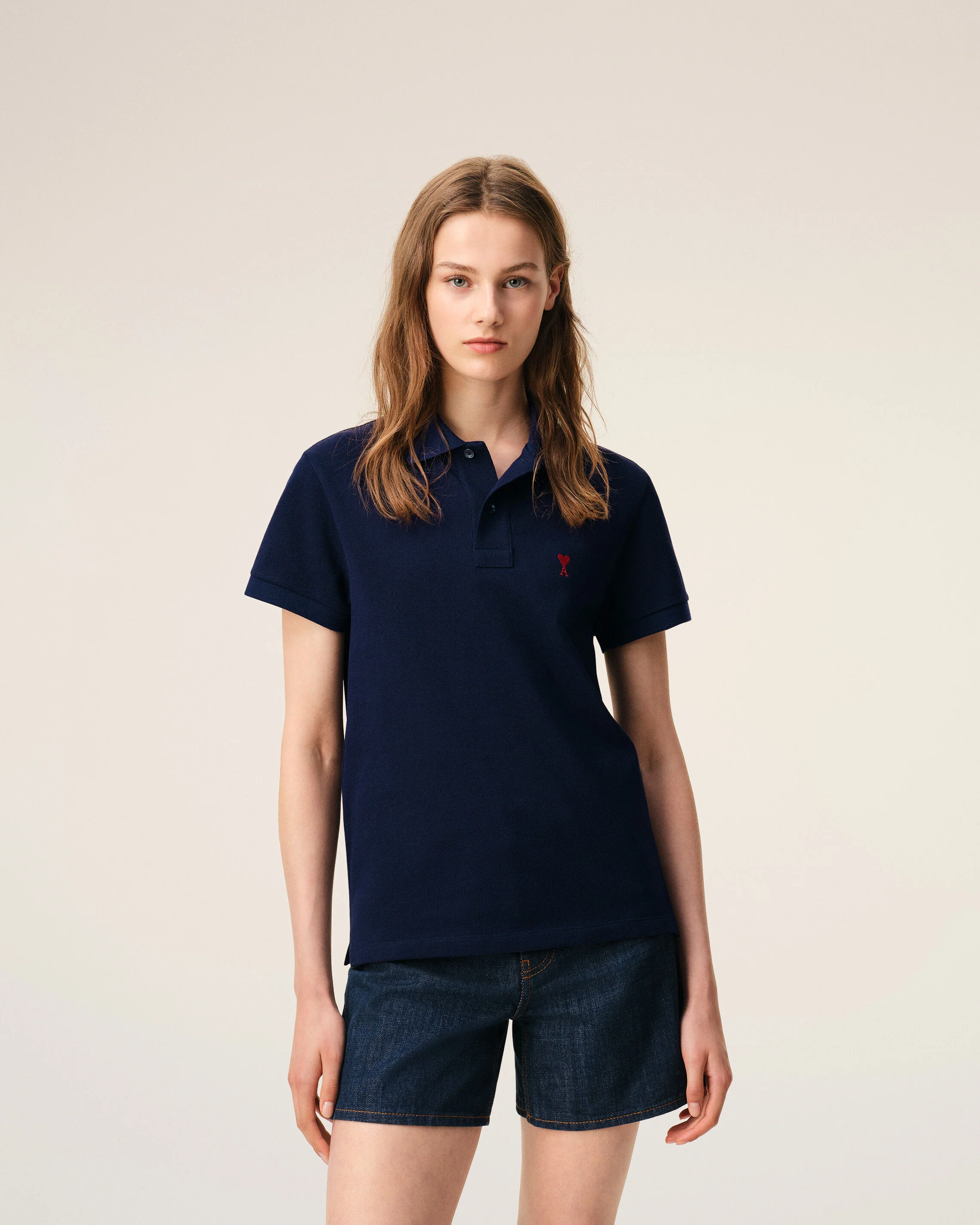 Polo bleu en coton Ami de Coeur - Image 9