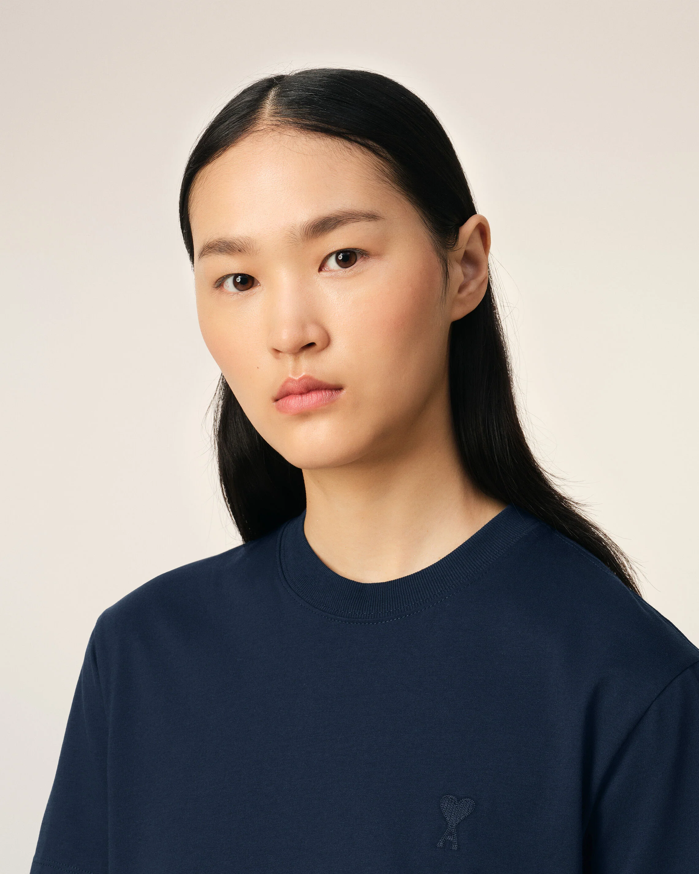 T-Shirt Bleu Marine Ami de Coeur En Coton - Image 10