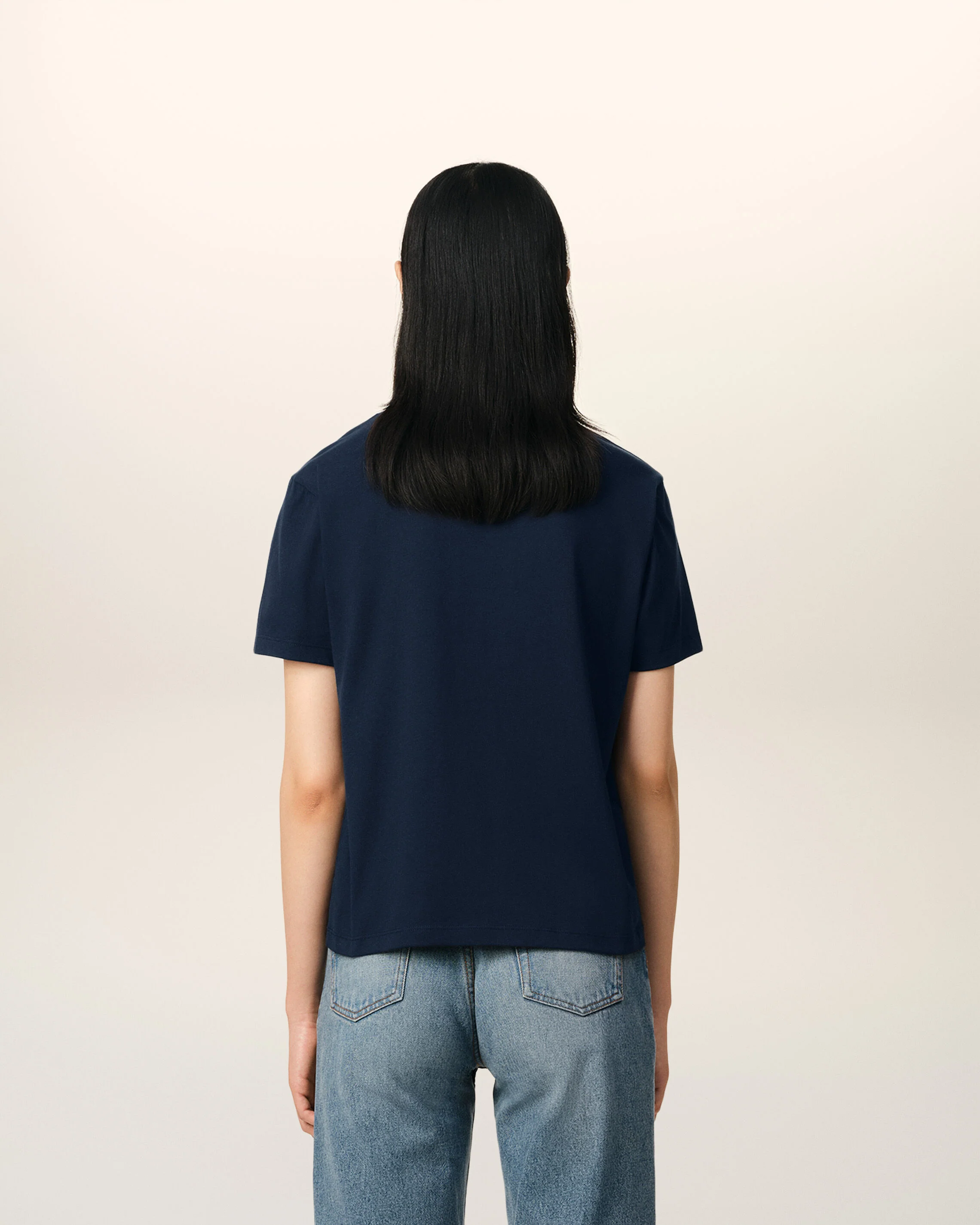 T-Shirt Bleu Marine Ami de Coeur En Coton - Image 11