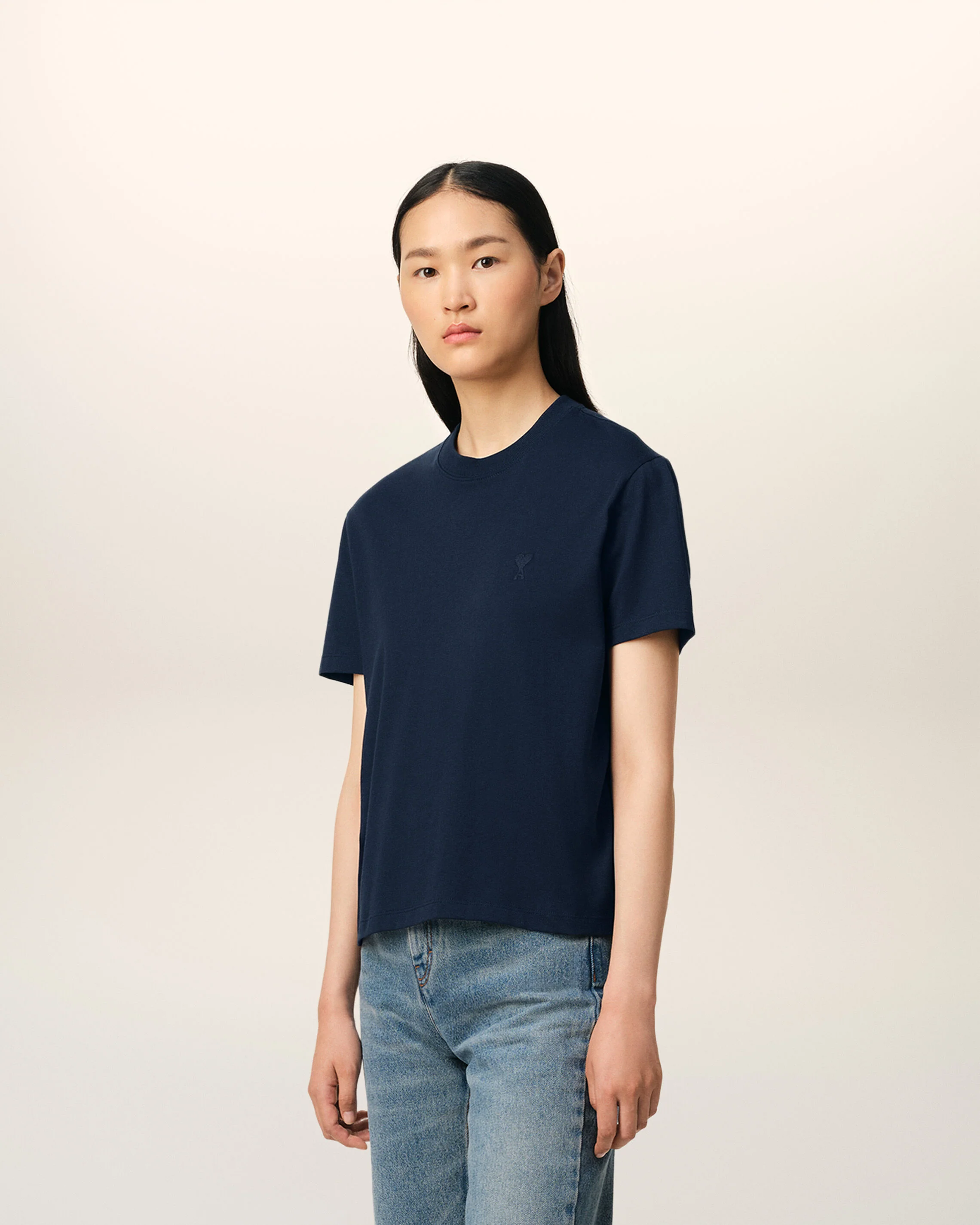 T-Shirt Bleu Marine Ami de Coeur En Coton - Image 12