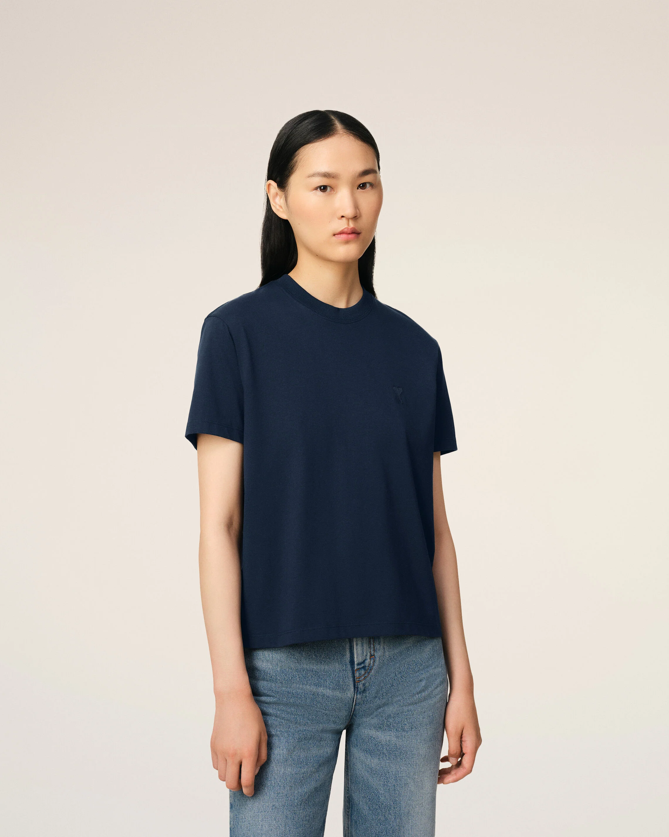 T-Shirt Bleu Marine Ami de Coeur En Coton - Image 9