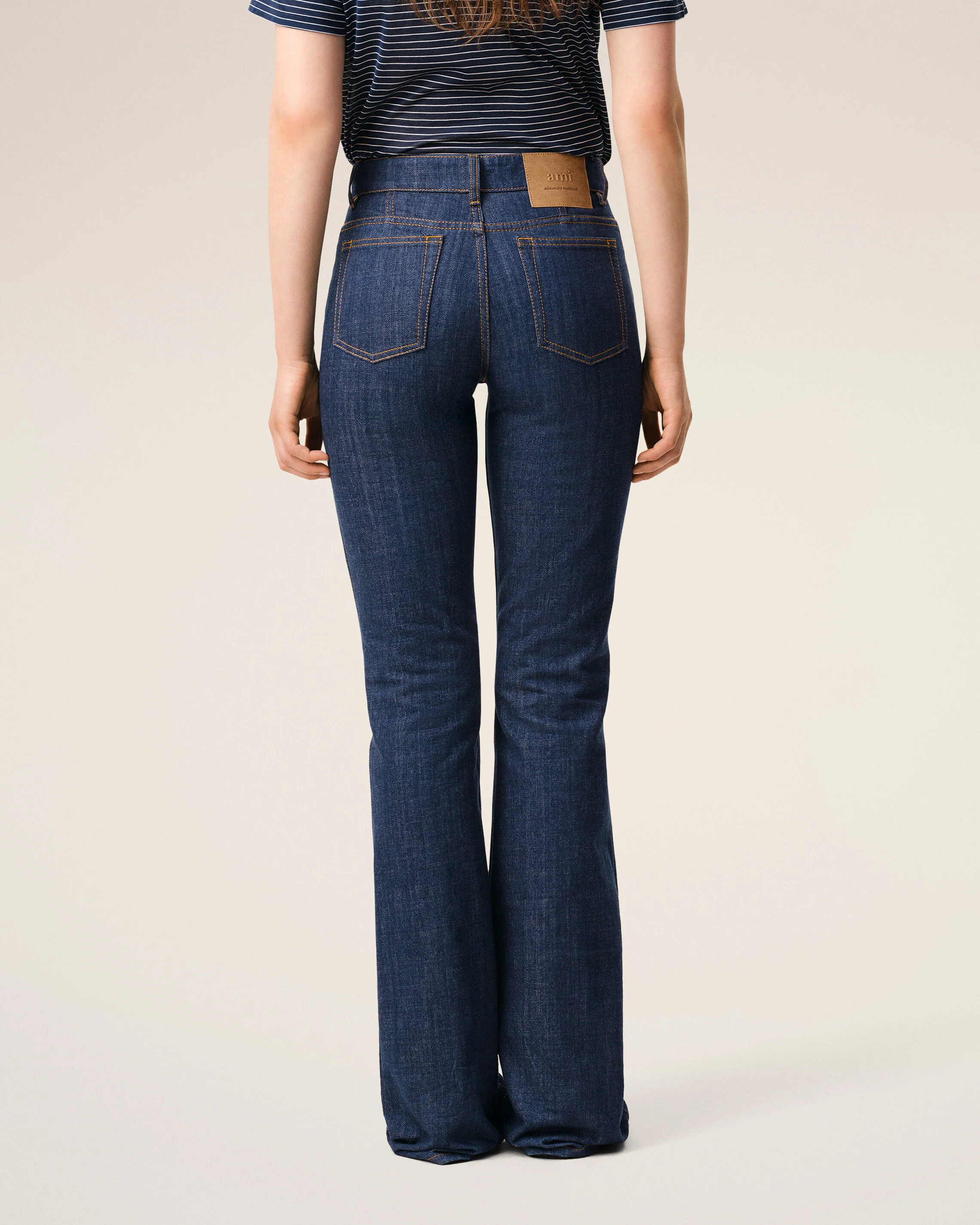Jean Bleu Coupe Bootcut en Coton - Image 4