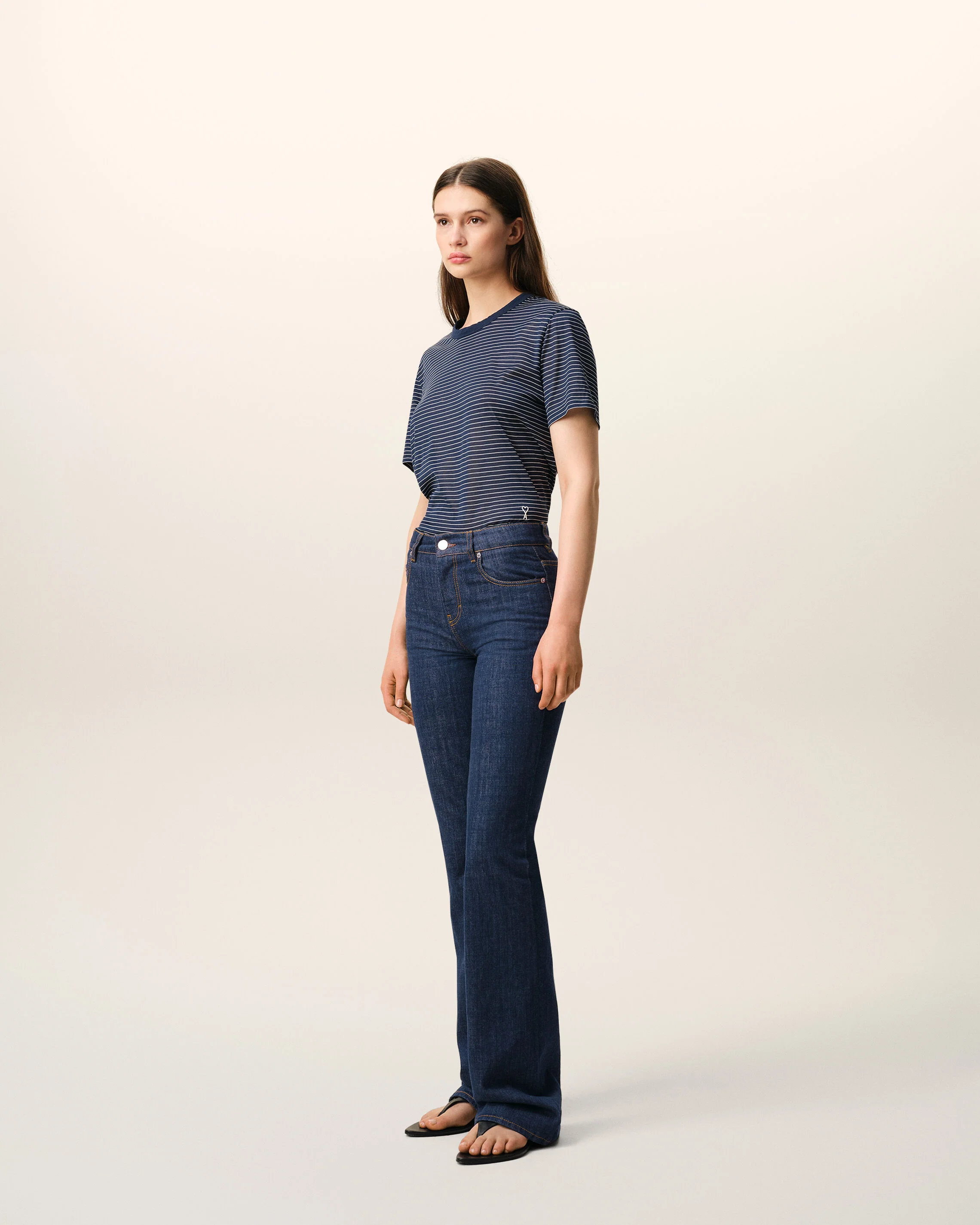 Jean Bleu Coupe Bootcut en Coton - Image 6