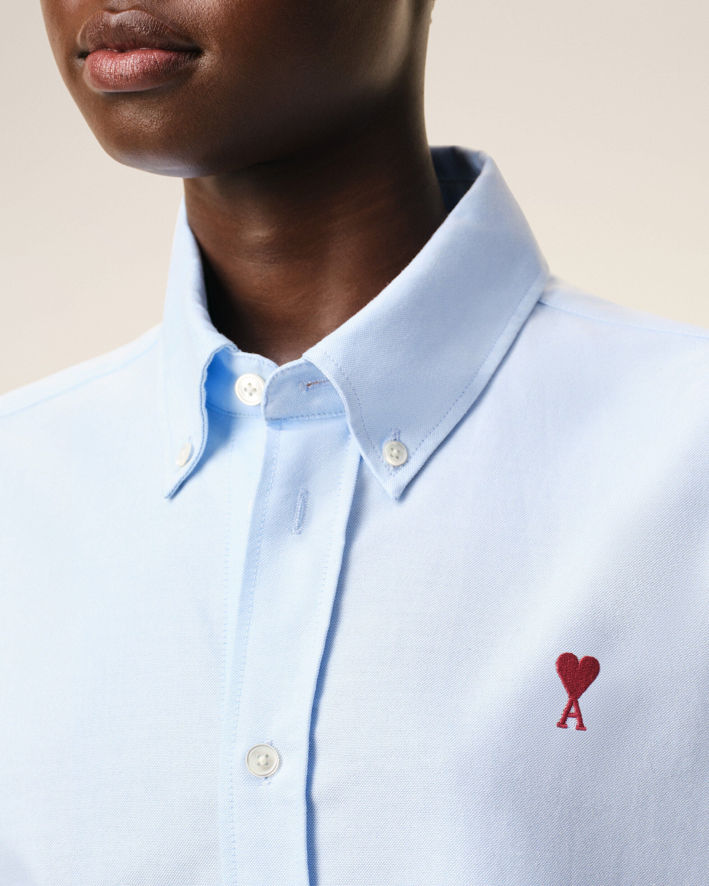 Chemise bleue en coton Ami de Coeur - Image 10