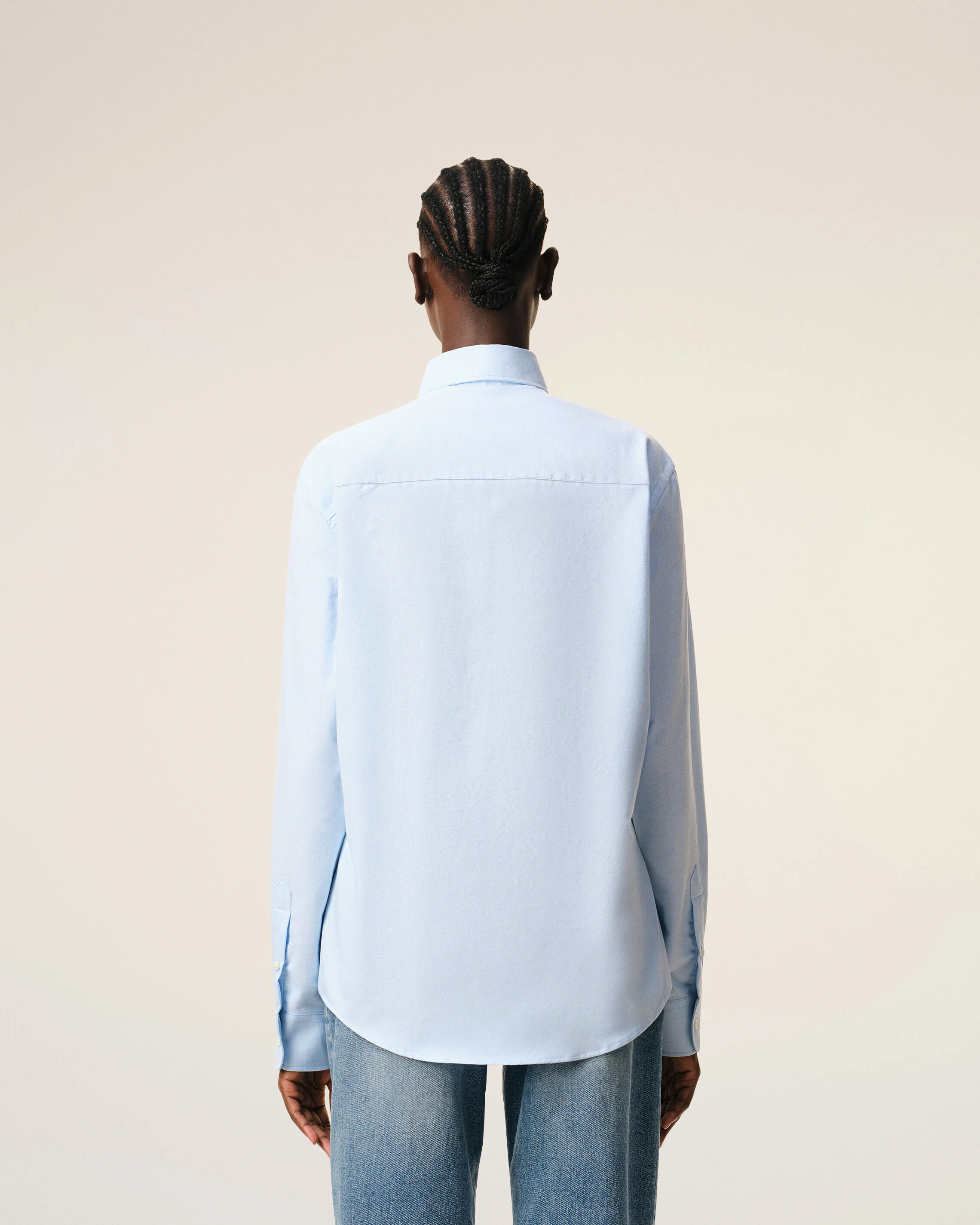 Chemise bleue en coton Ami de Coeur - Image 11