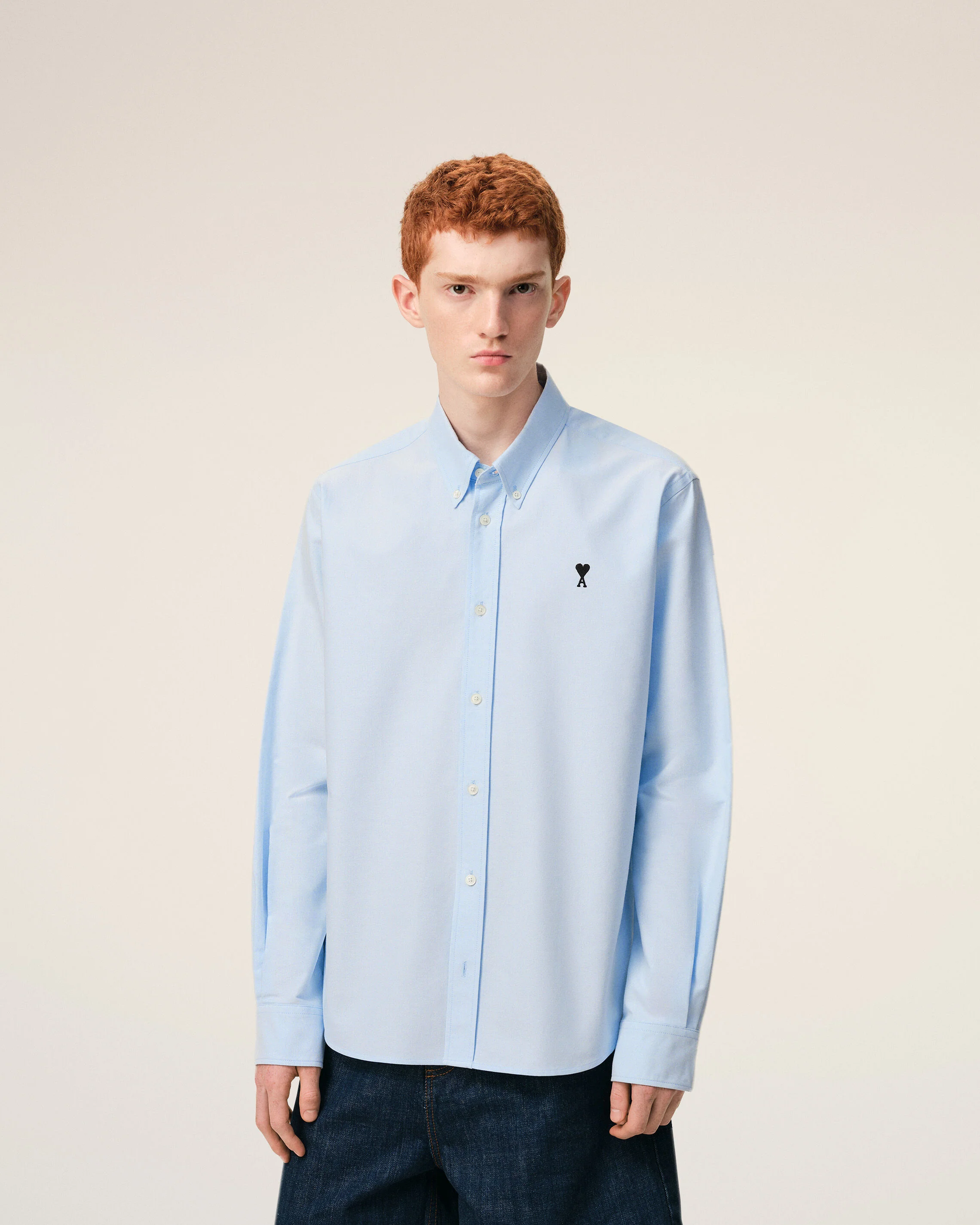 Chemise bleue en coton Ami de Coeur - Image 3
