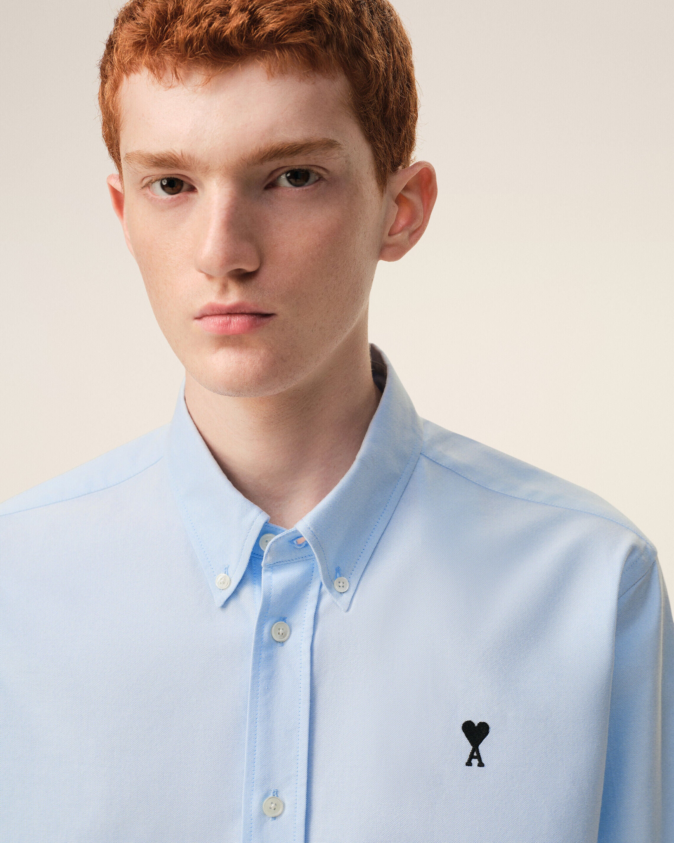 Chemise bleue en coton Ami de Coeur - Image 4