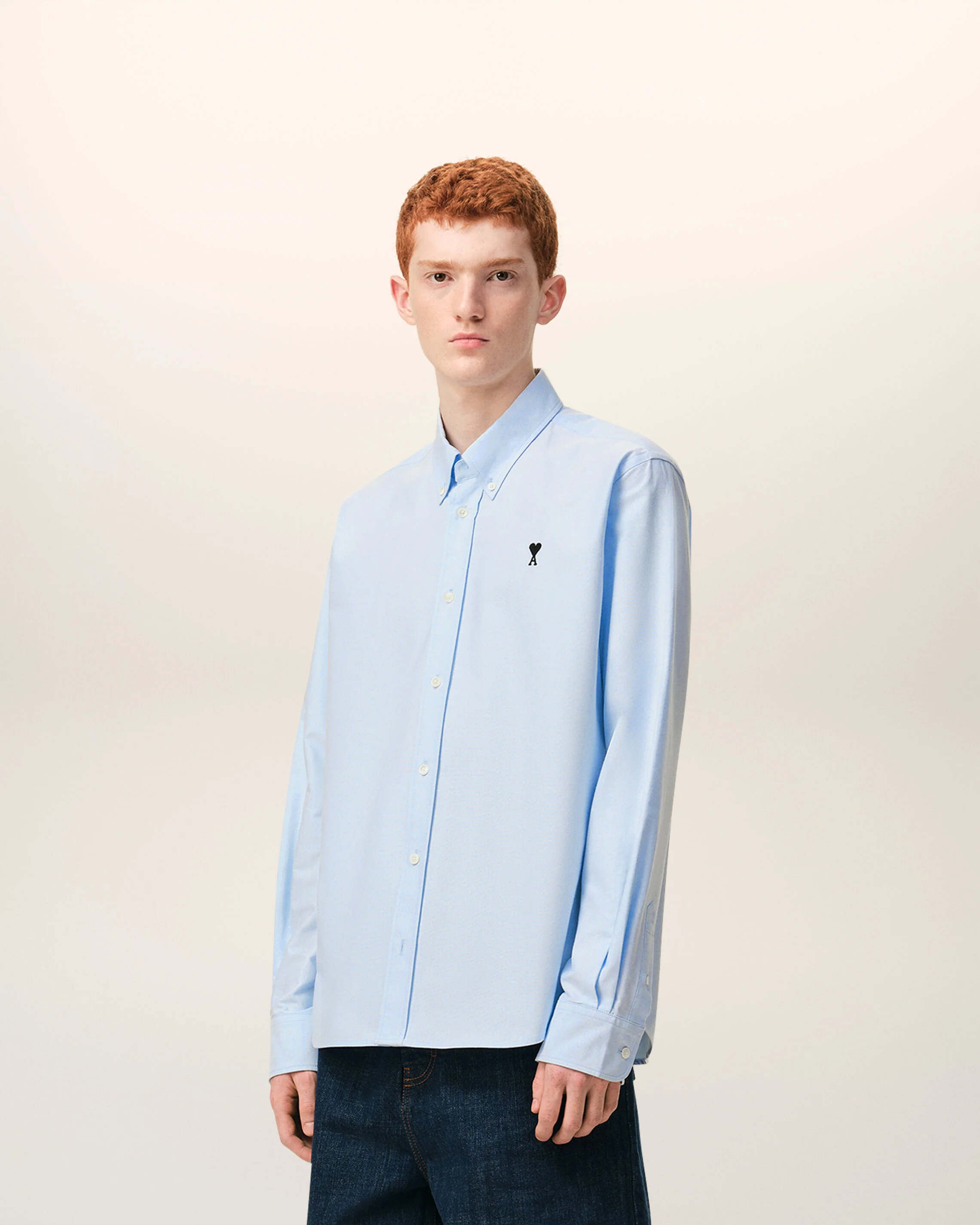 Chemise bleue en coton Ami de Coeur - Image 6