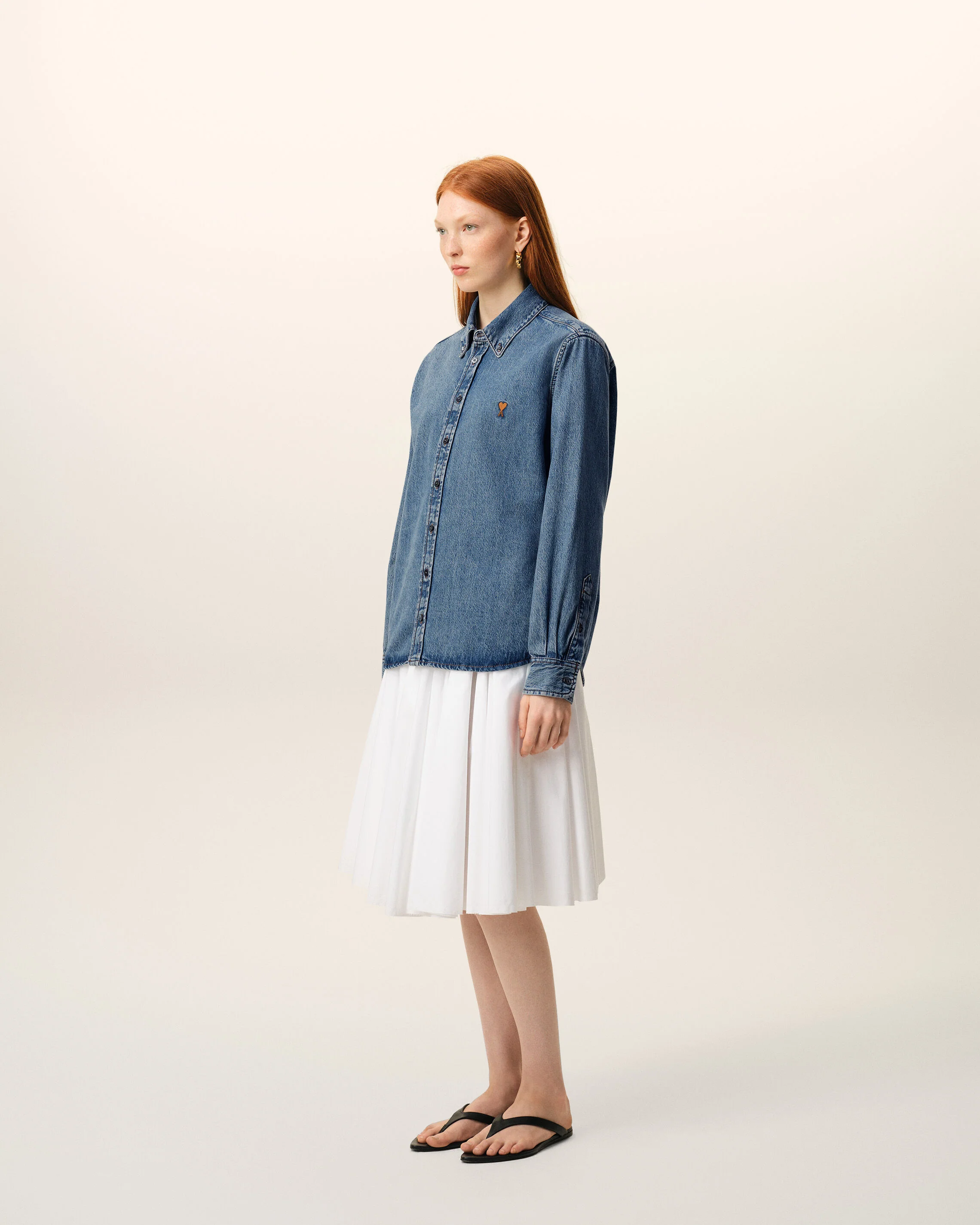 Chemise bleue en denim Ami De Coeur - Image 12