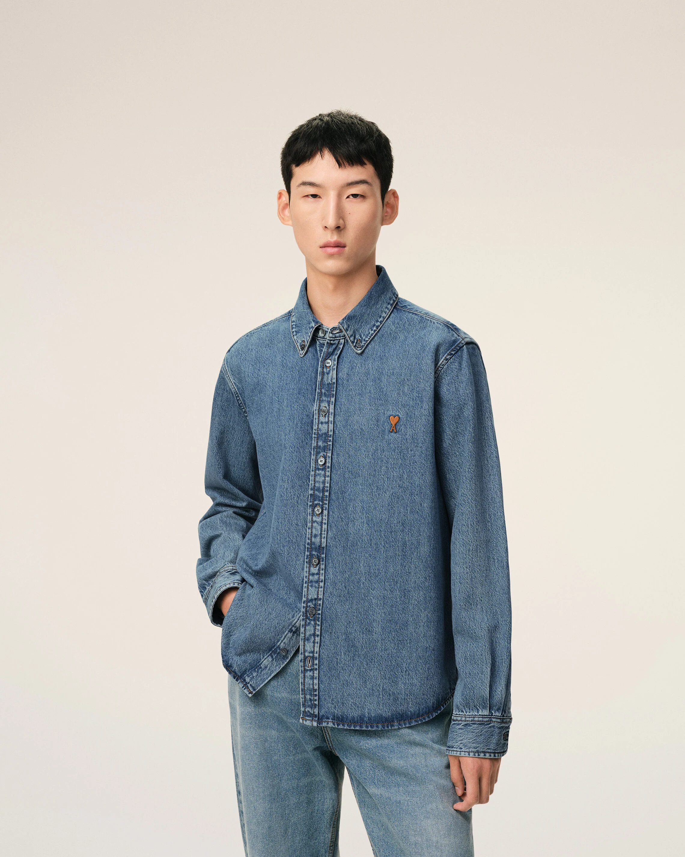 Chemise bleue en denim Ami De Coeur - Image 3