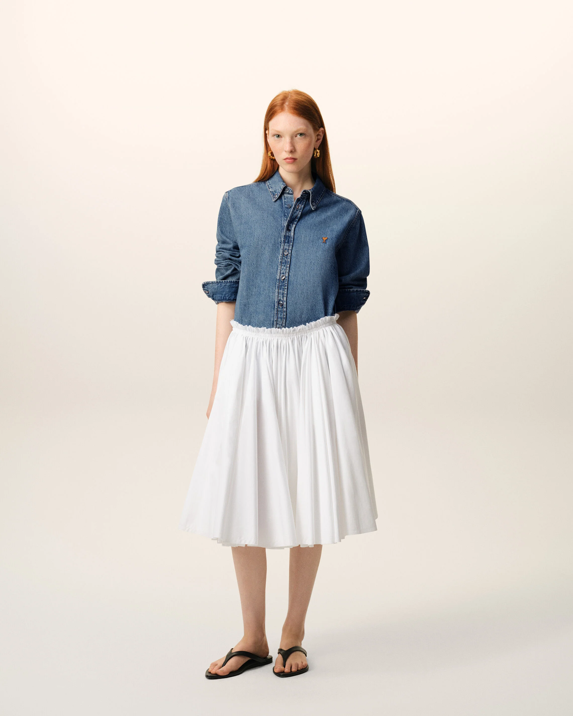Chemise bleue en denim Ami De Coeur - Image 8