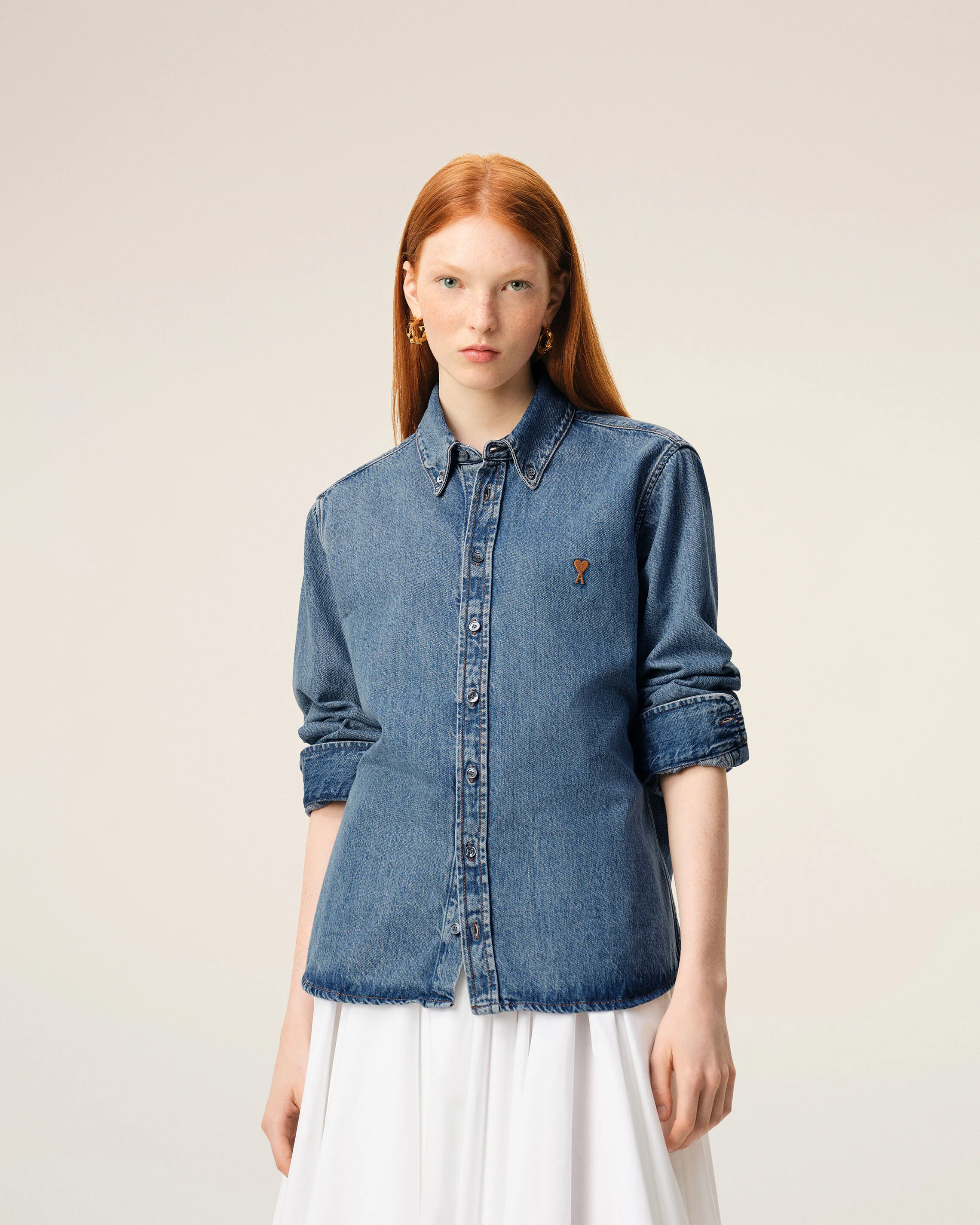 Chemise bleue en denim Ami De Coeur - Image 9