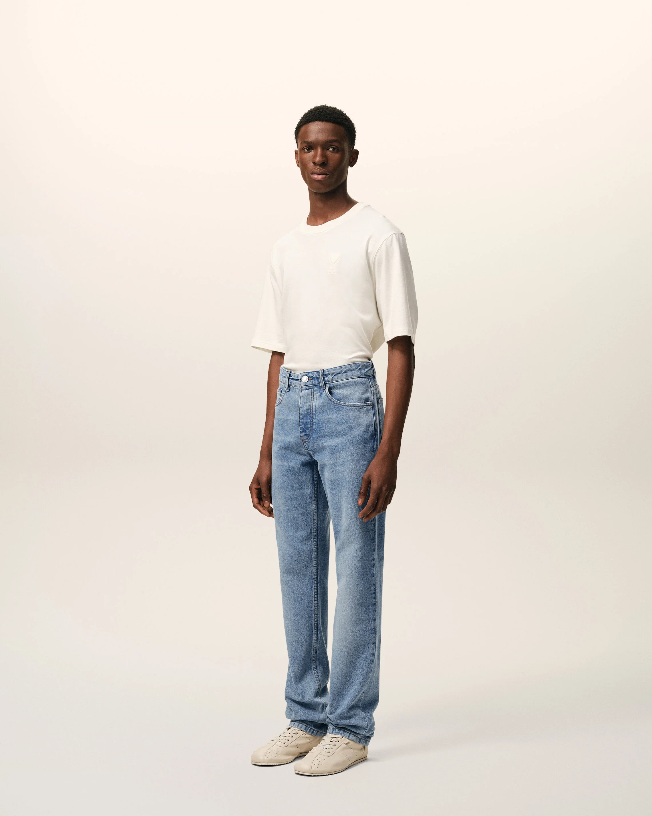 Jean Bleu Coupe Classique en Coton - Image 6