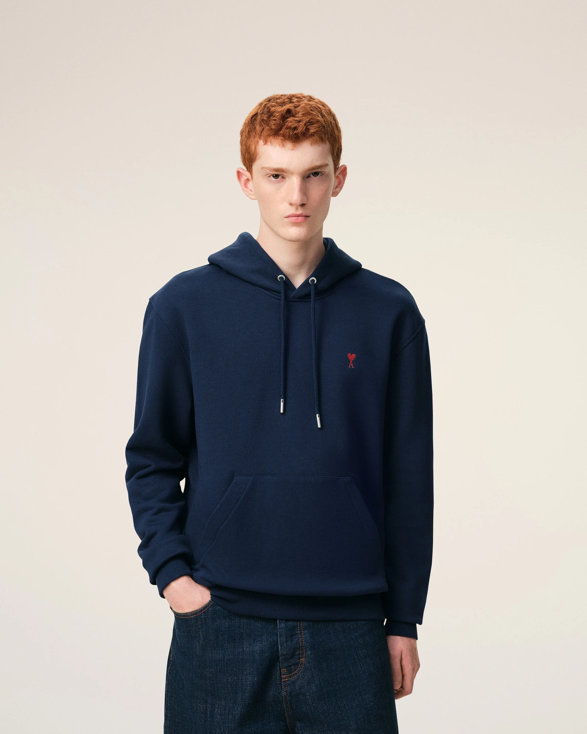 Hoodie bleu en coton Ami de Coeur - Image 3