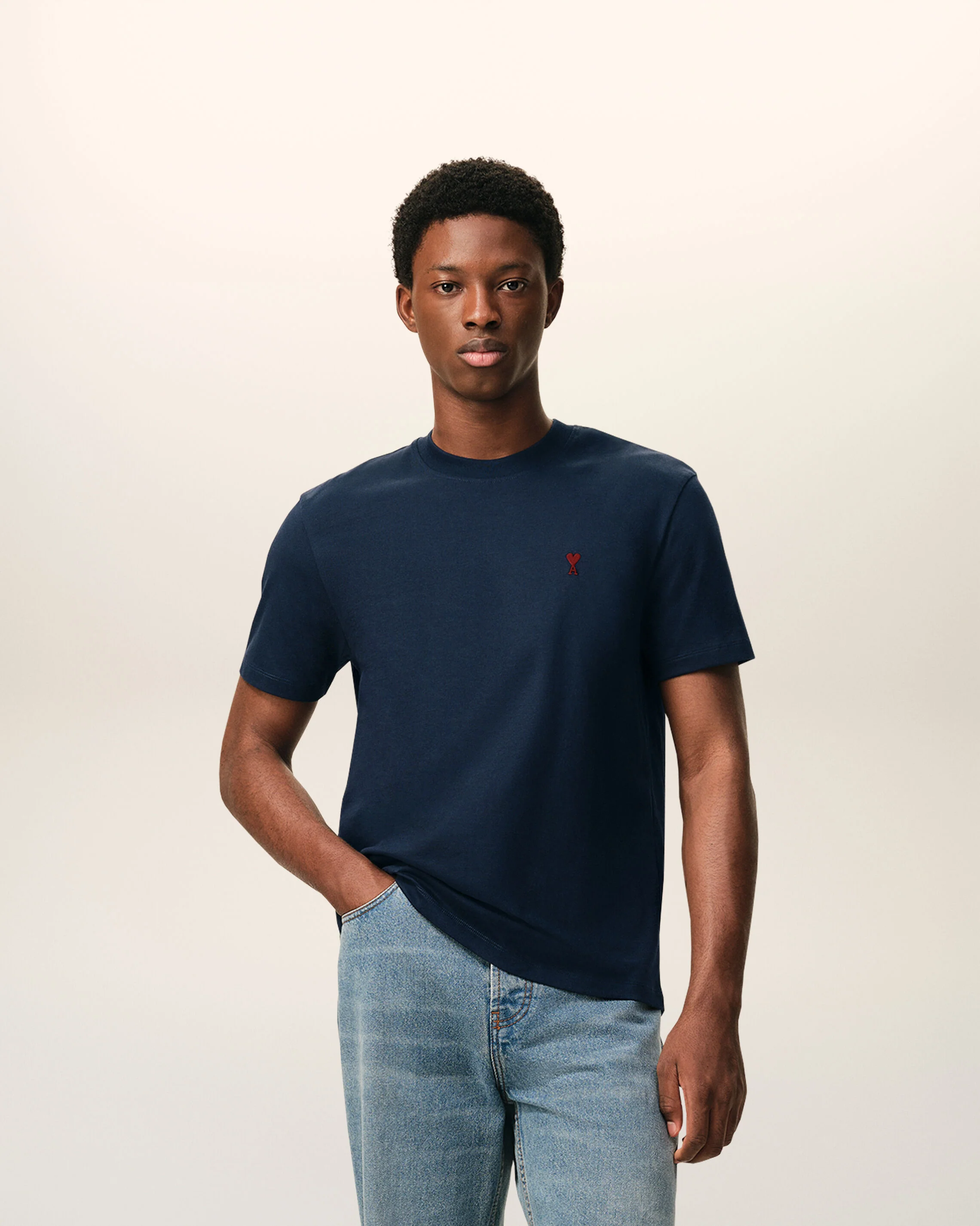 T-shirt bleu en coton Ami de Coeur - Image 2