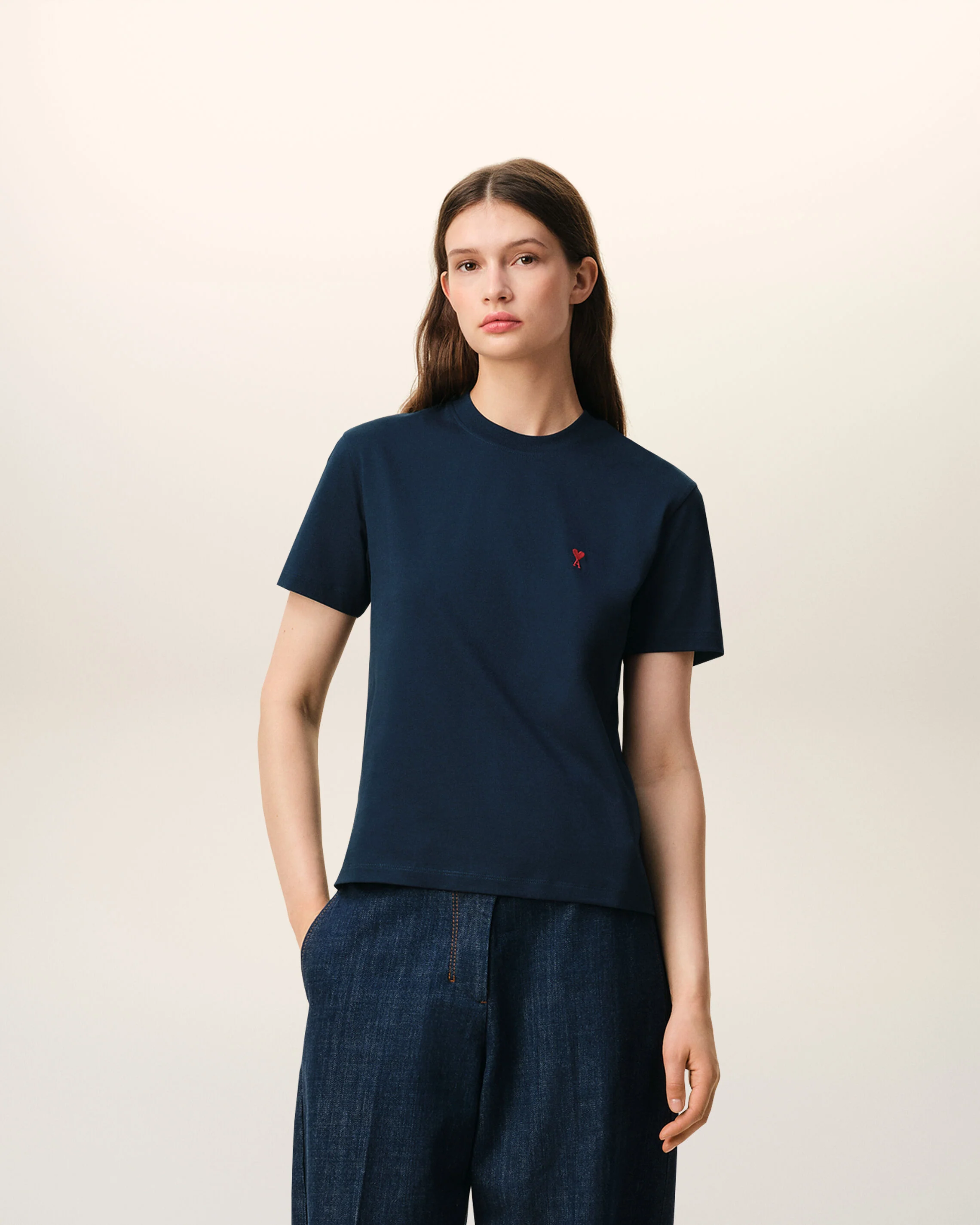 T-shirt bleu en coton Ami de Coeur - Image 8