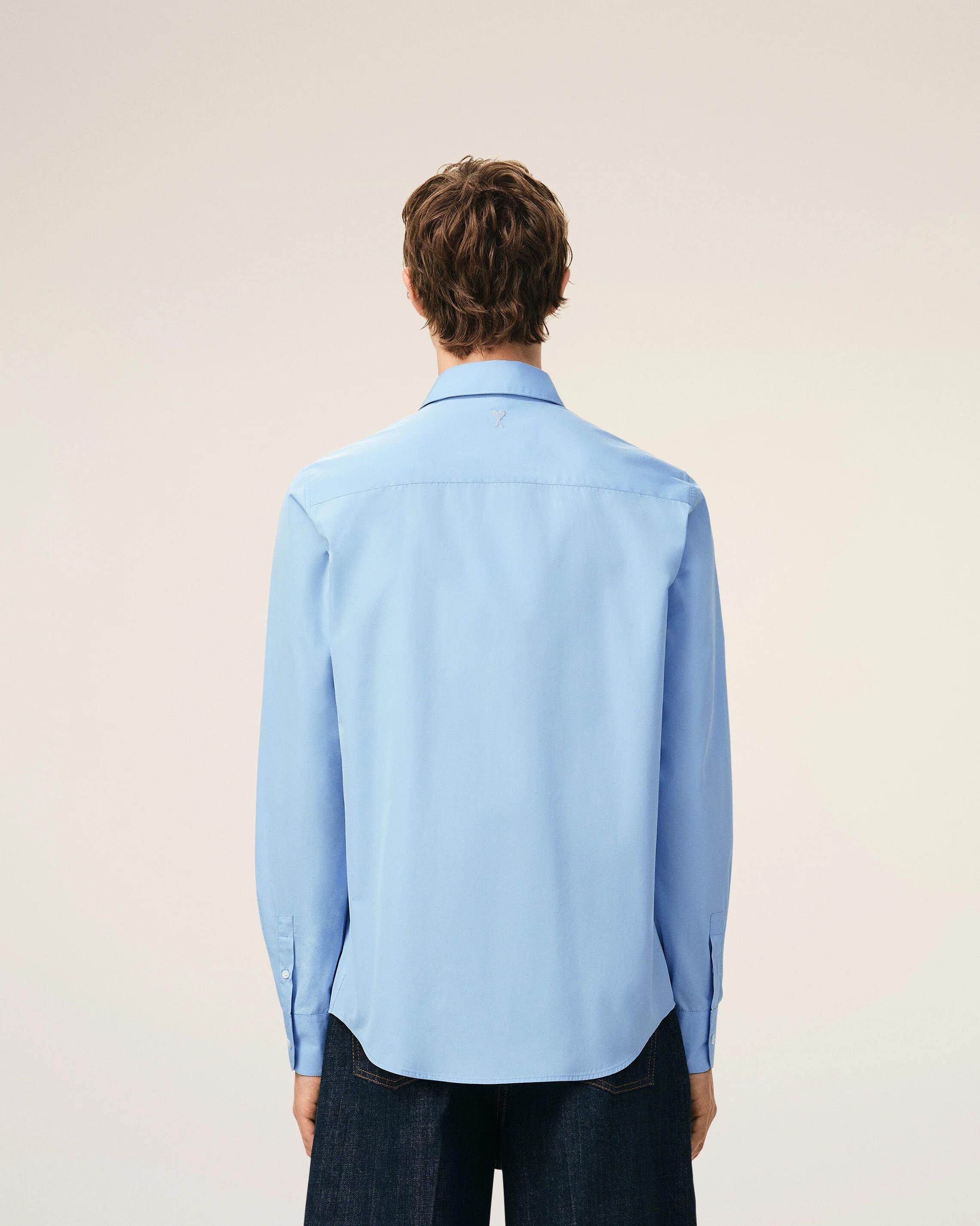 Chemise Tailor Bleu Ami De Coeur Brodé en Coton - Image 5
