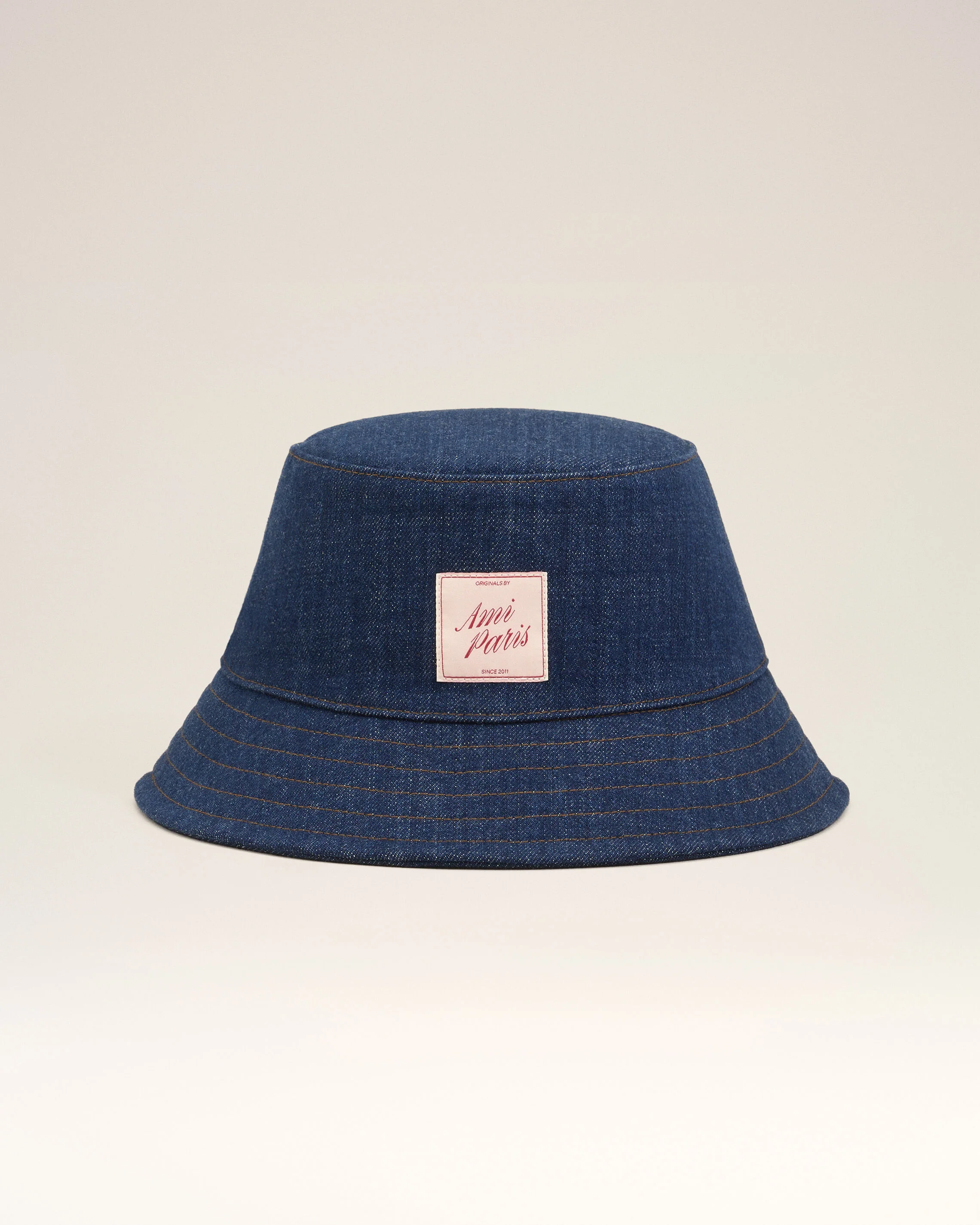 Bob Bleu Denim Empiècement Ami Paris Héritage en Coton - Image 10