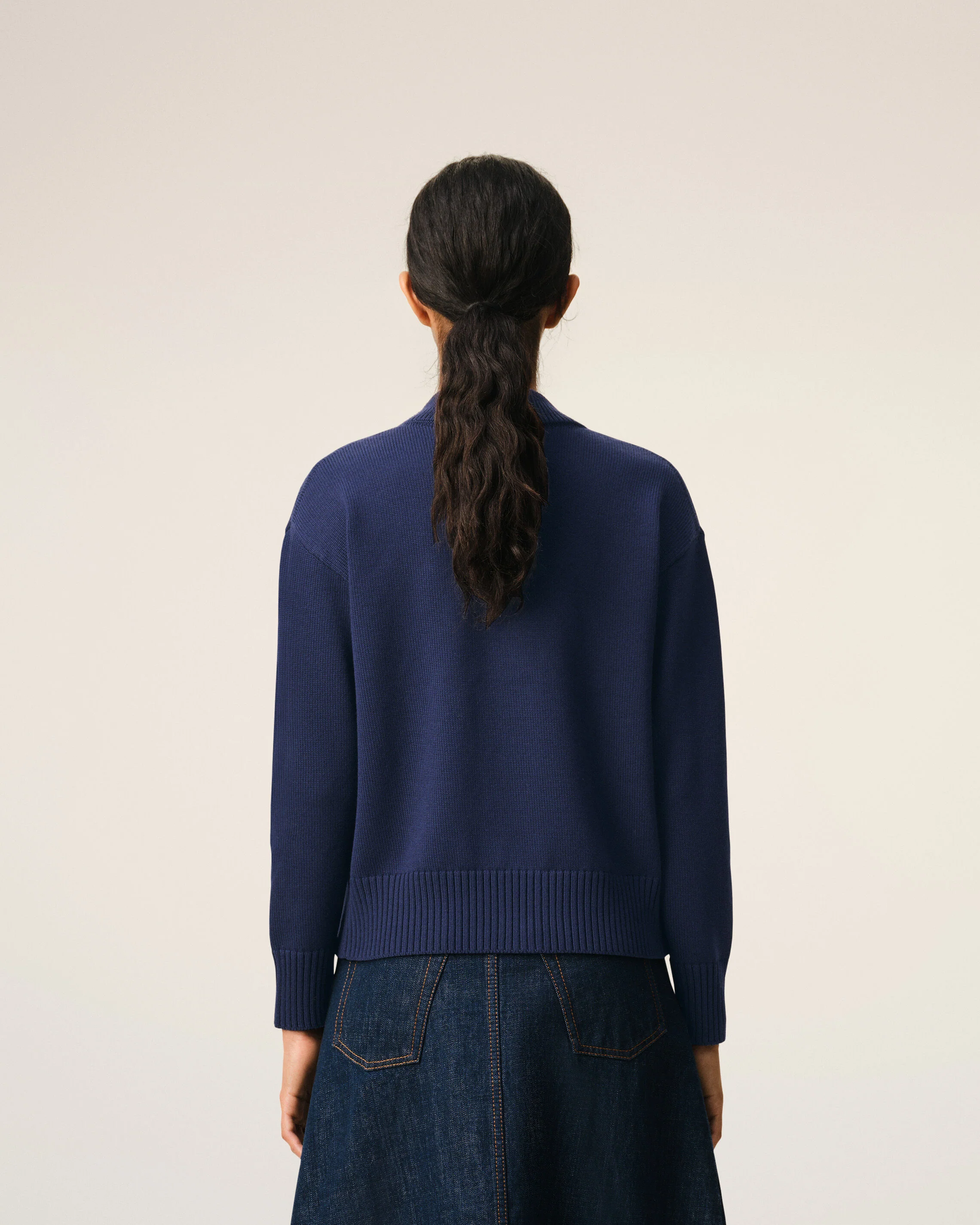 Cardigan Bleu Ami De Coeur en Laine - Image 11