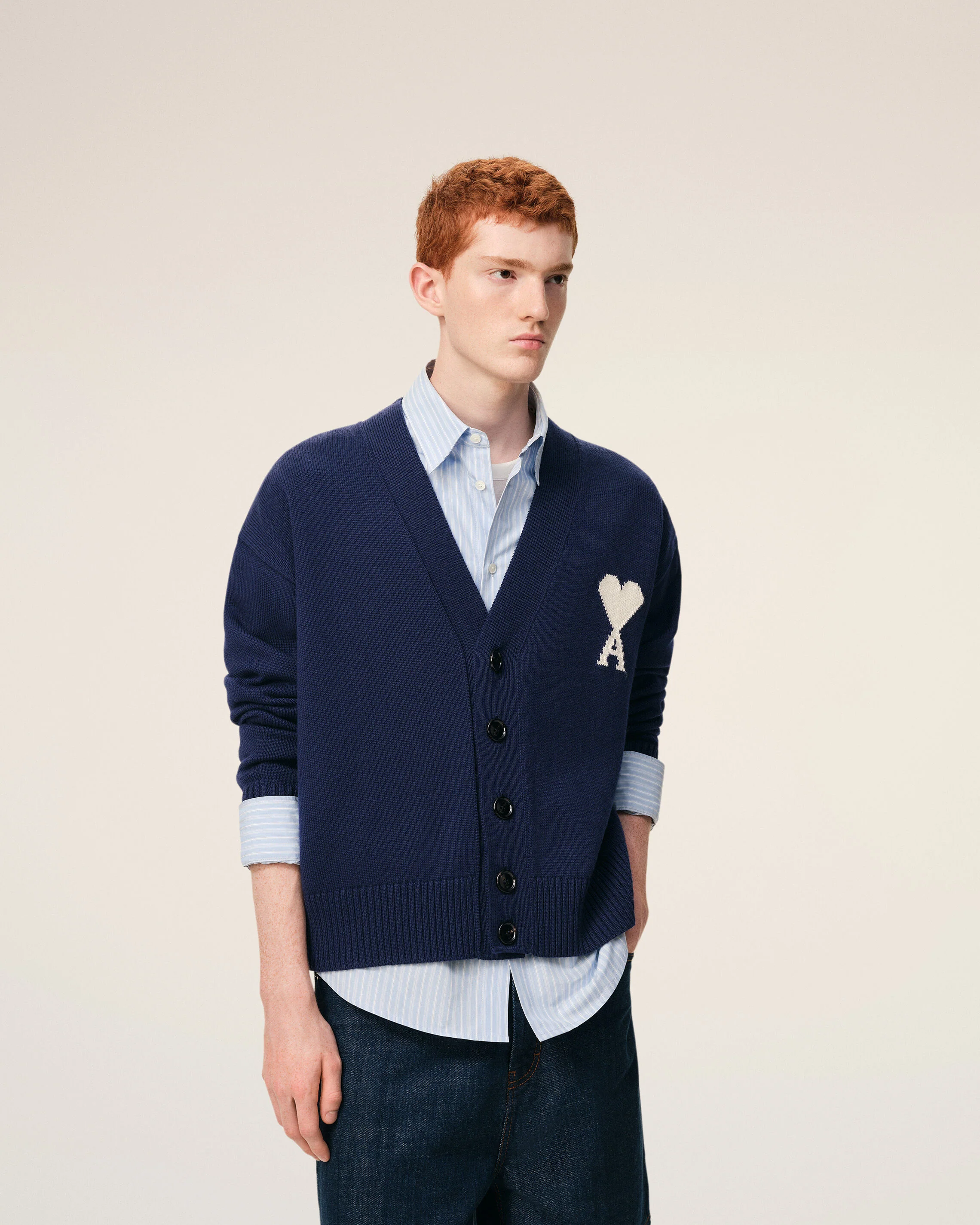 Cardigan Bleu Ami De Coeur en Laine - Image 3