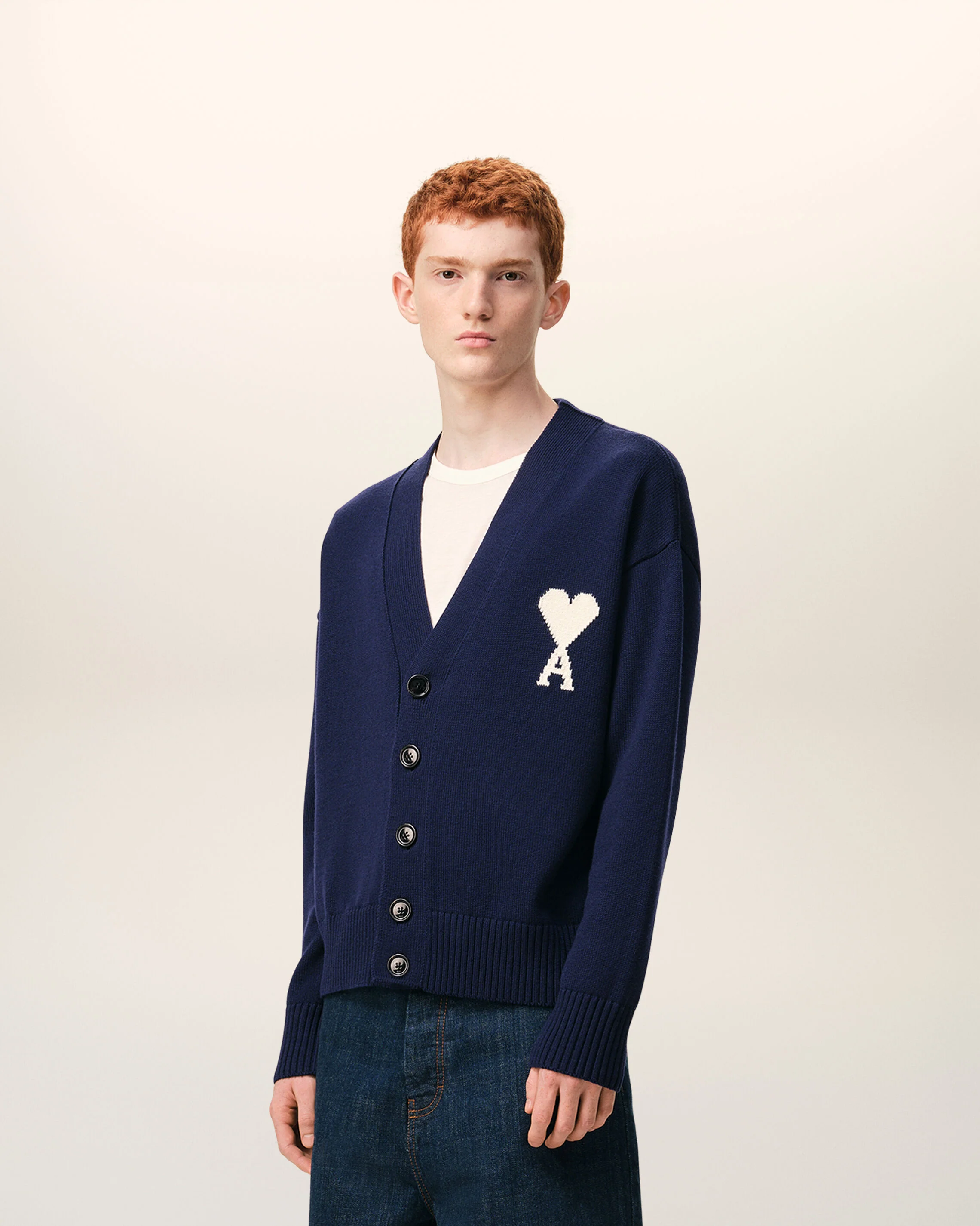 Cardigan Bleu Ami De Coeur en Laine - Image 6