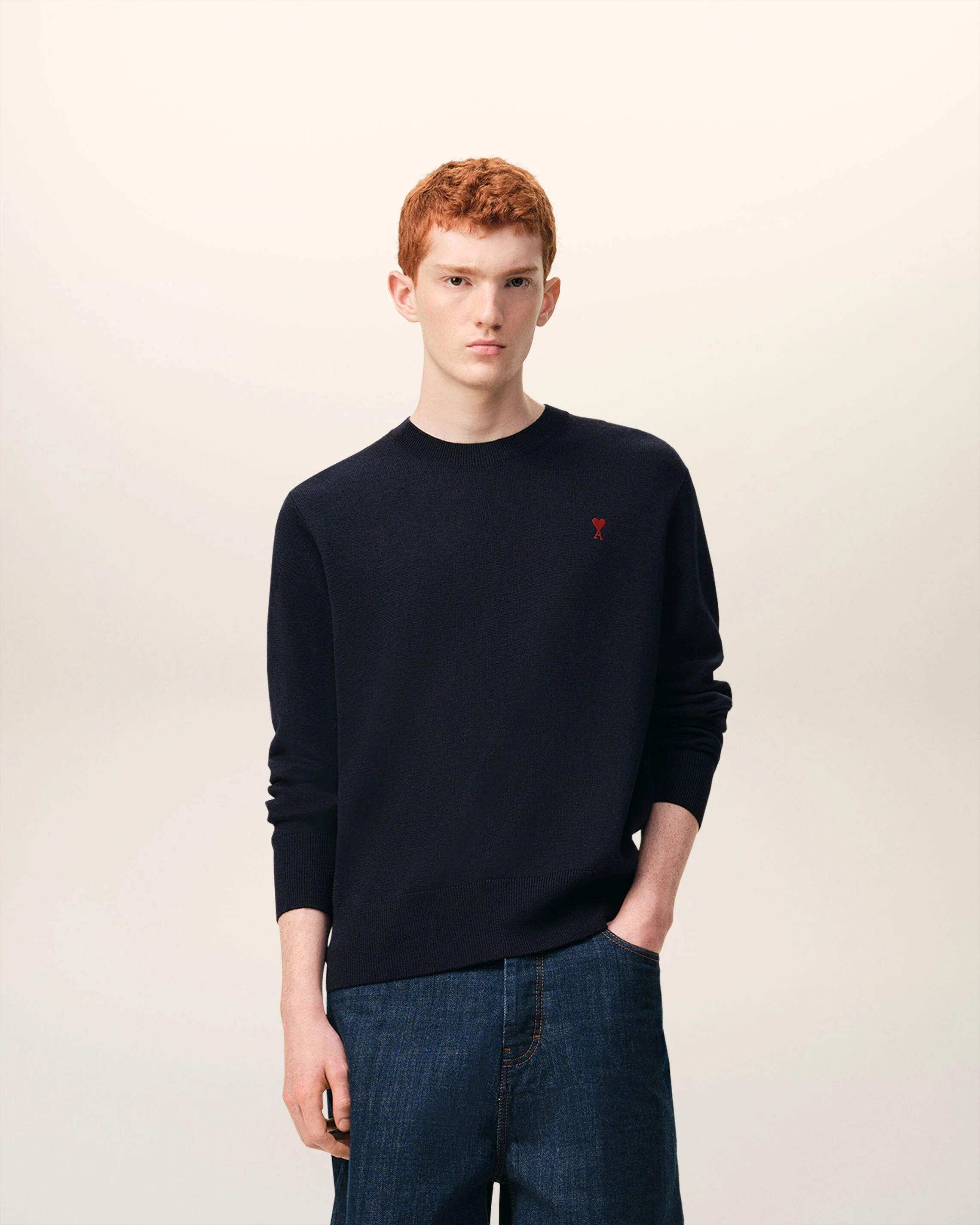 Pull bleu en laine Ami de Coeur - Image 2
