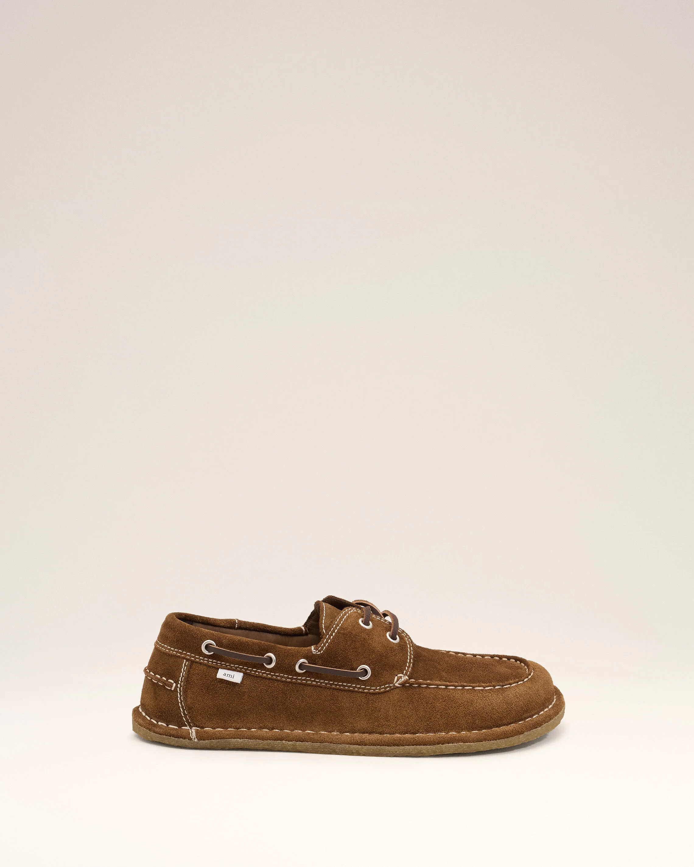 Chaussures Bateau Marron en Cuir De Veau - Image 7