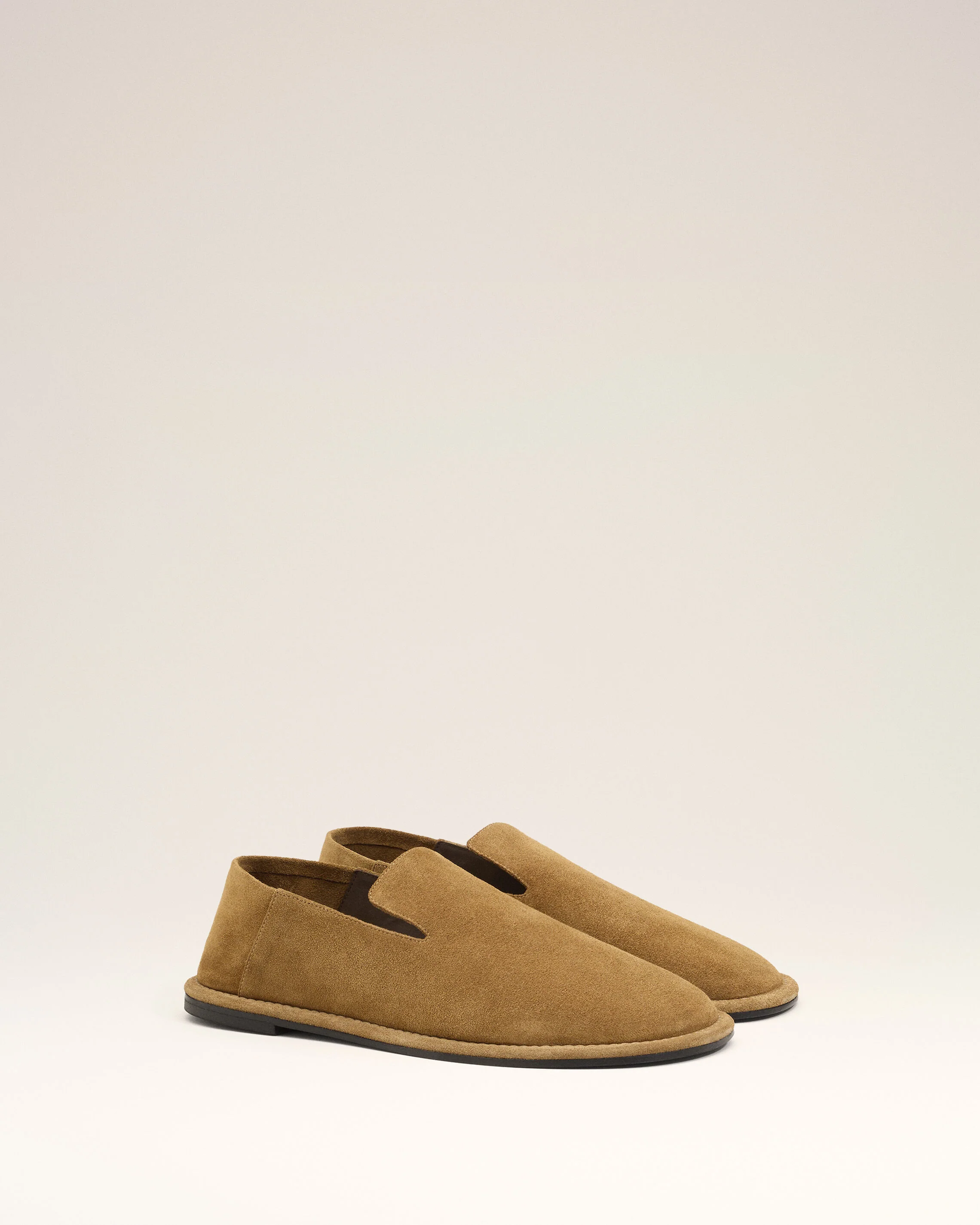 Slippers Midi Marron en Cuir De Veau - Image 3