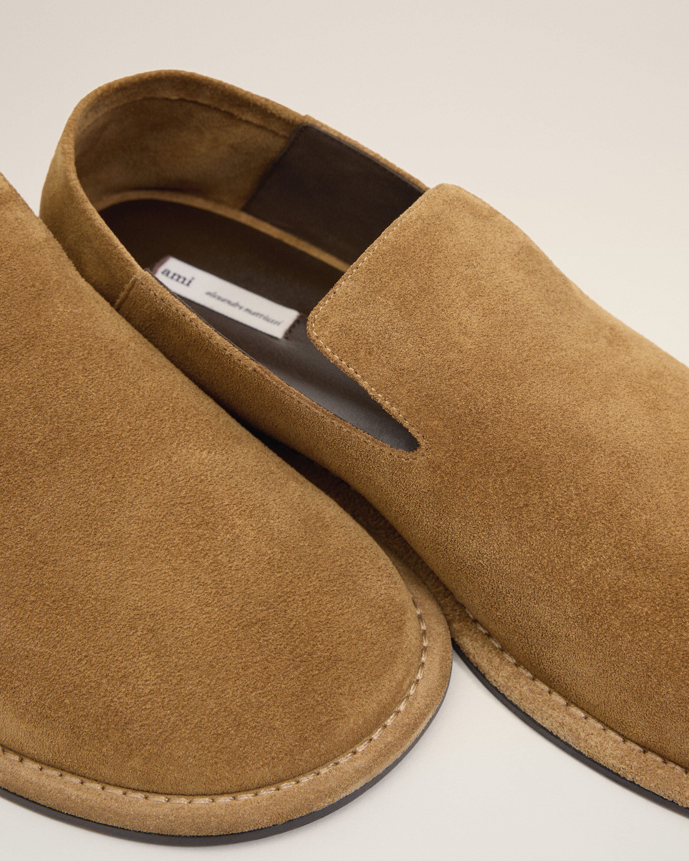 Slippers Midi Marron en Cuir De Veau - Image 5