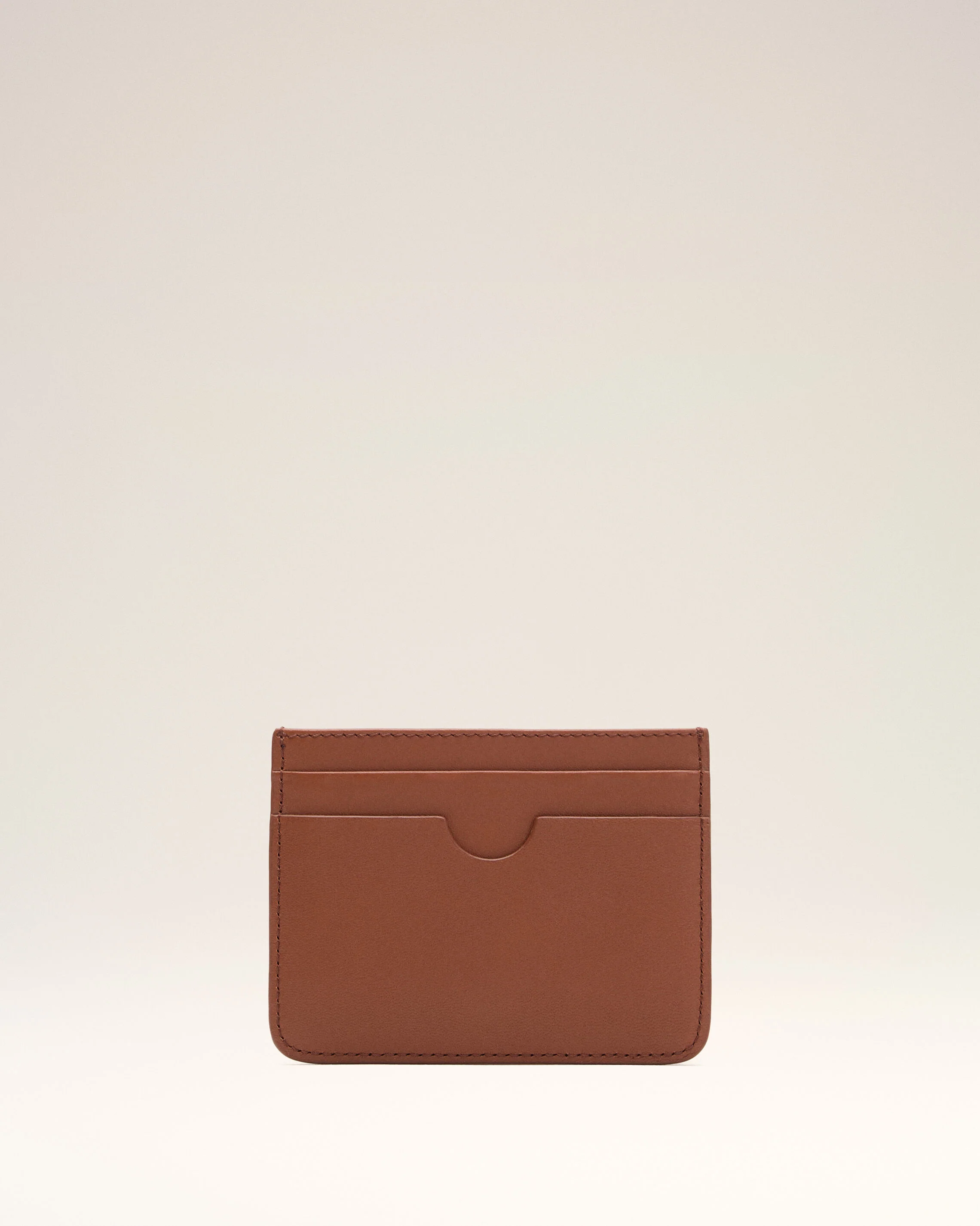 Porte-Cartes Ami De Coeur Marron en Cuir De Vachette - Image 2