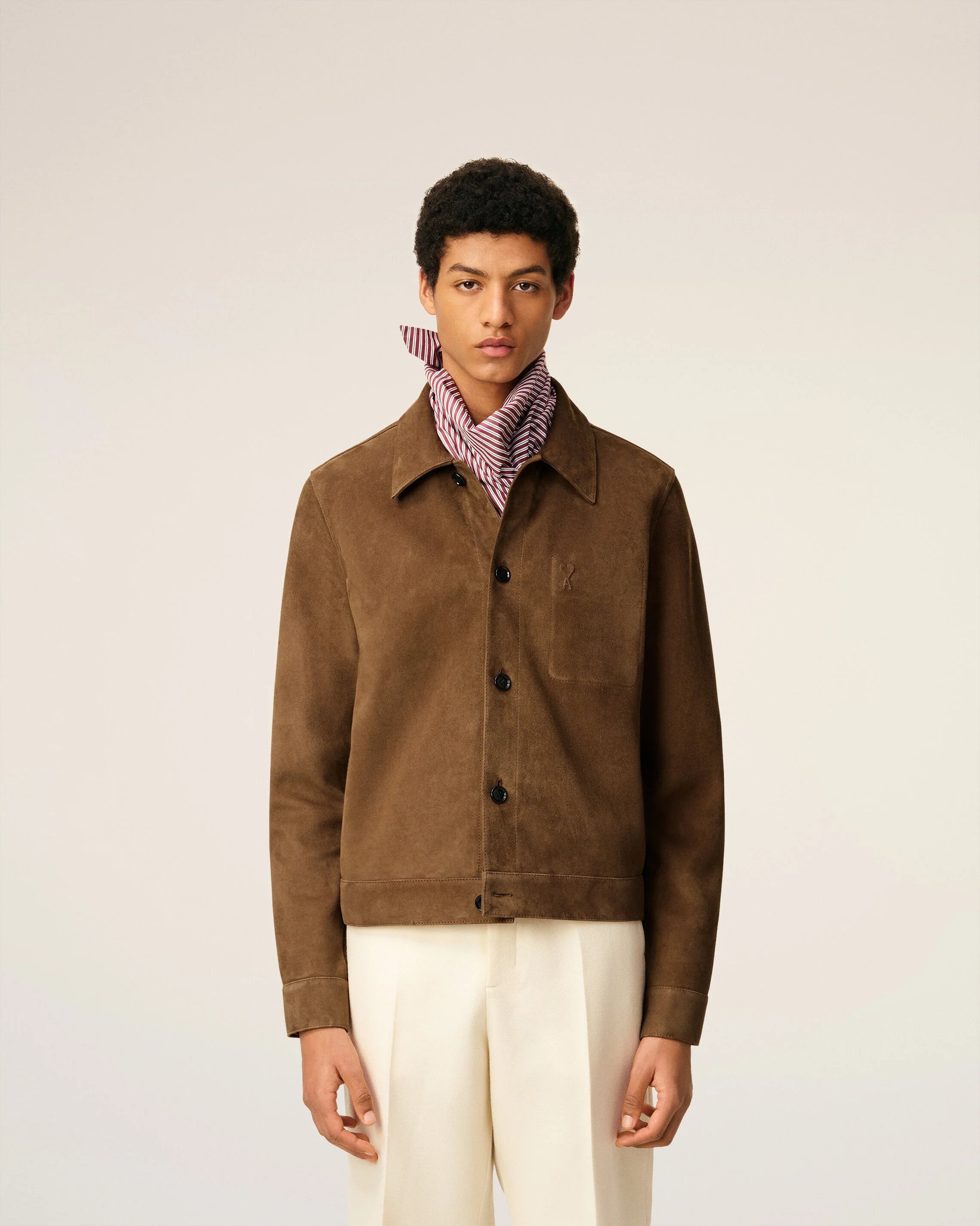 Veste Marron Boutonnée Ami De Coeur En Cuir - Image 3