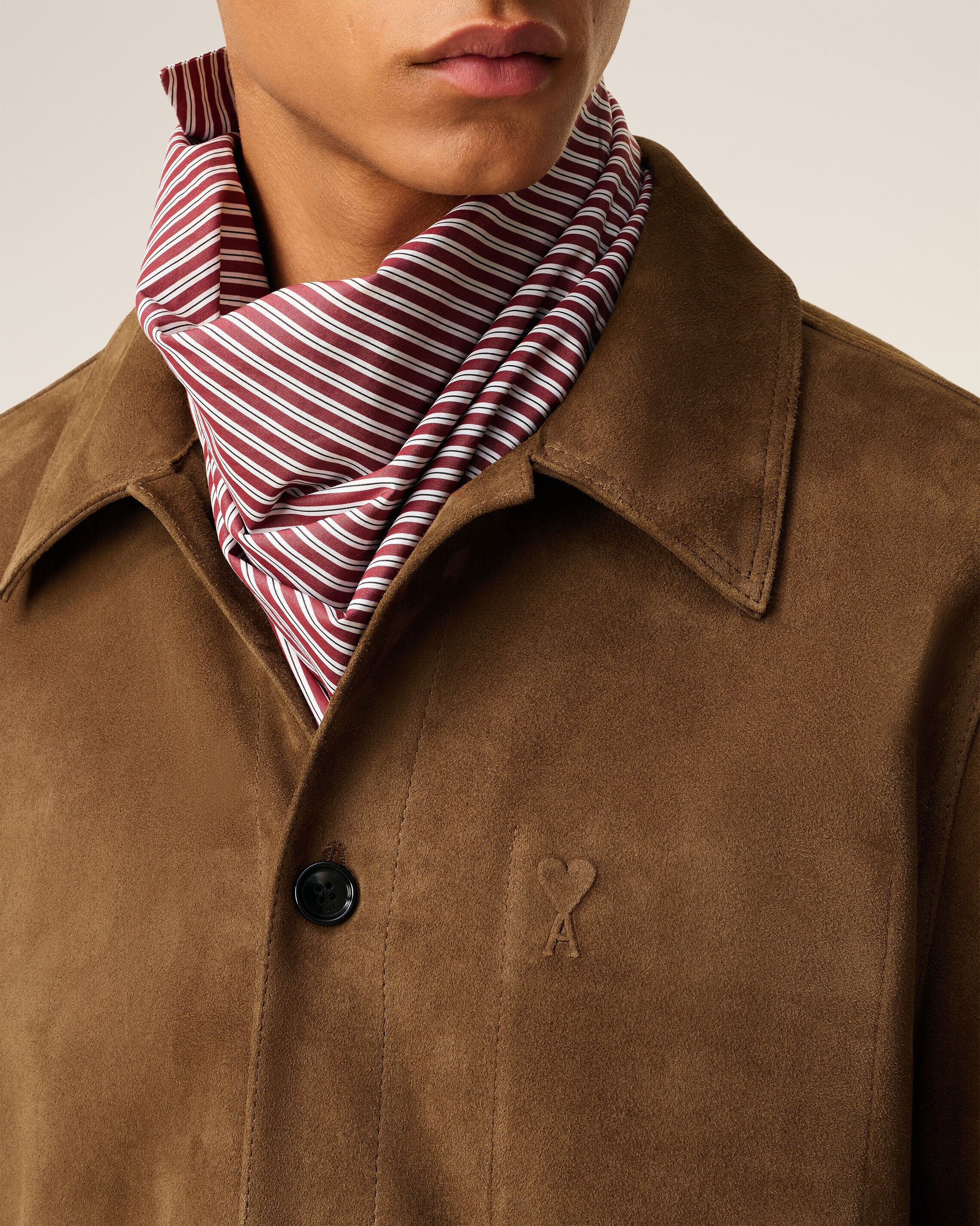 Veste Marron Boutonnée Ami De Coeur En Cuir - Image 4