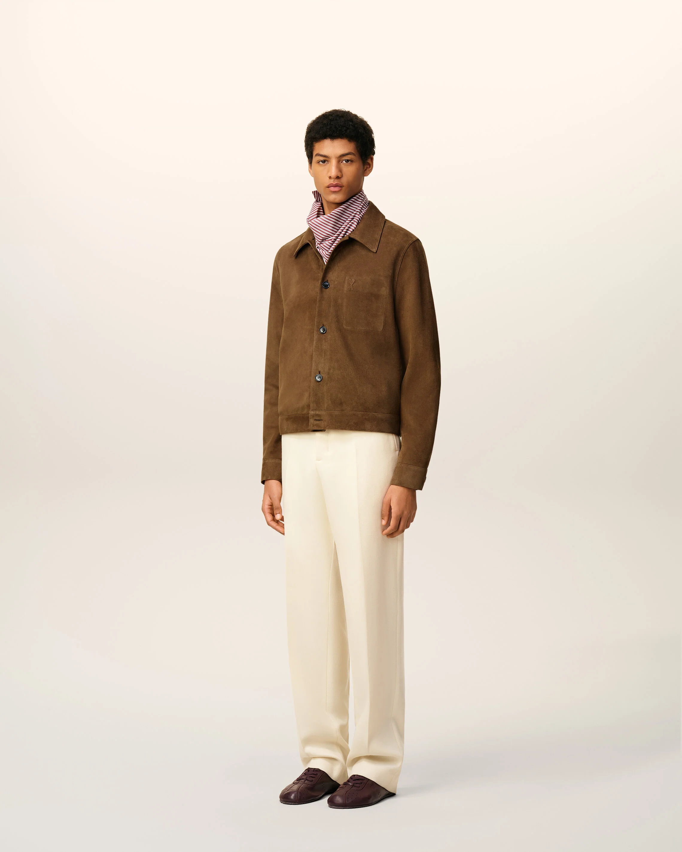 Veste Marron Boutonnée Ami De Coeur En Cuir - Image 6